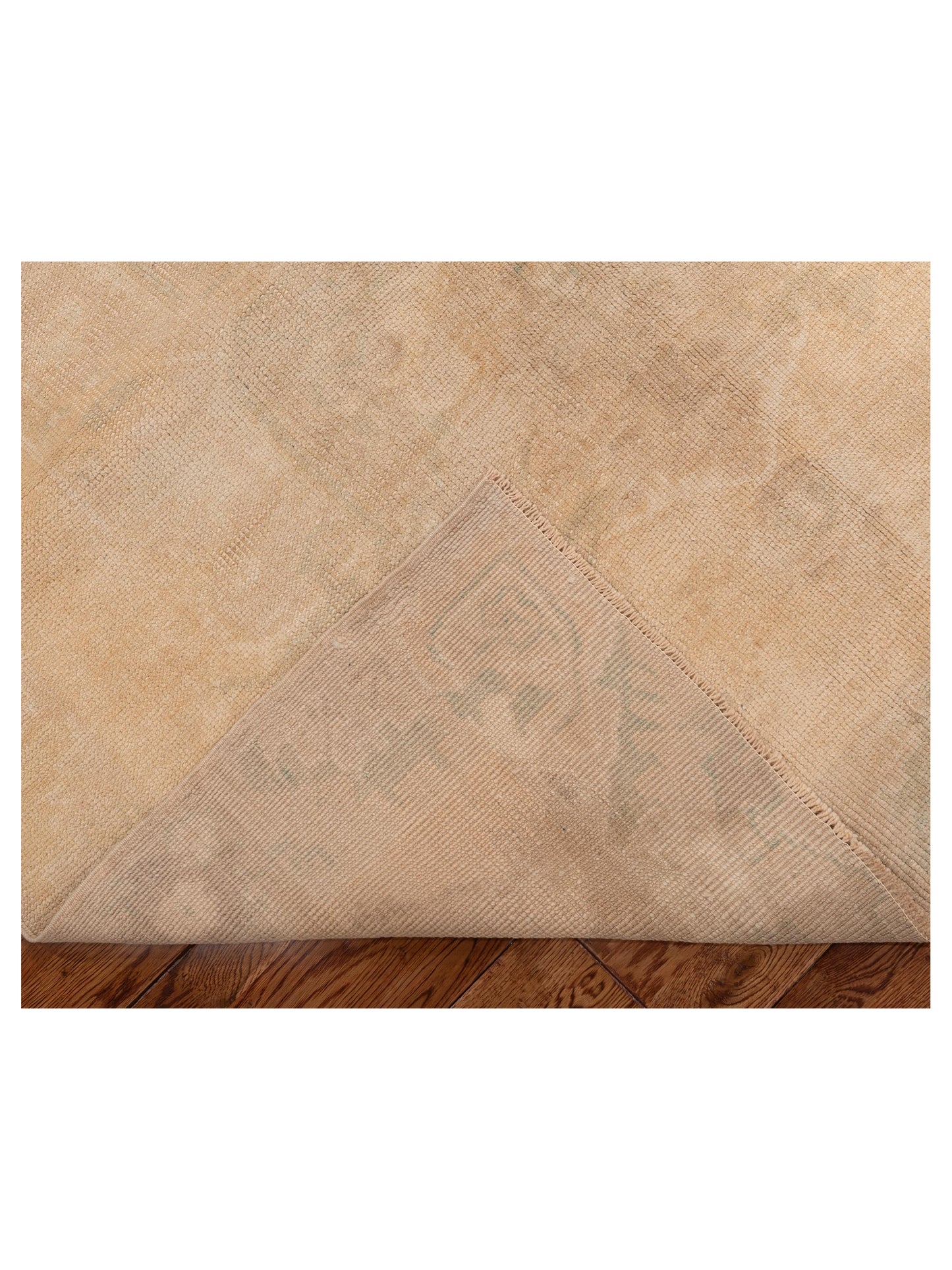 Old Anatolian 121851 Beige Beige 5.1x11.8 Hand Knotted Rug