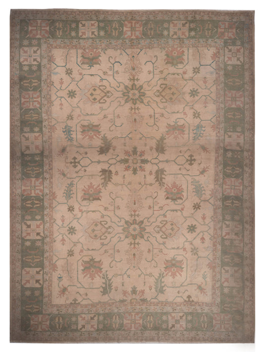 Pasha Elvan  Beige Green Traditional
