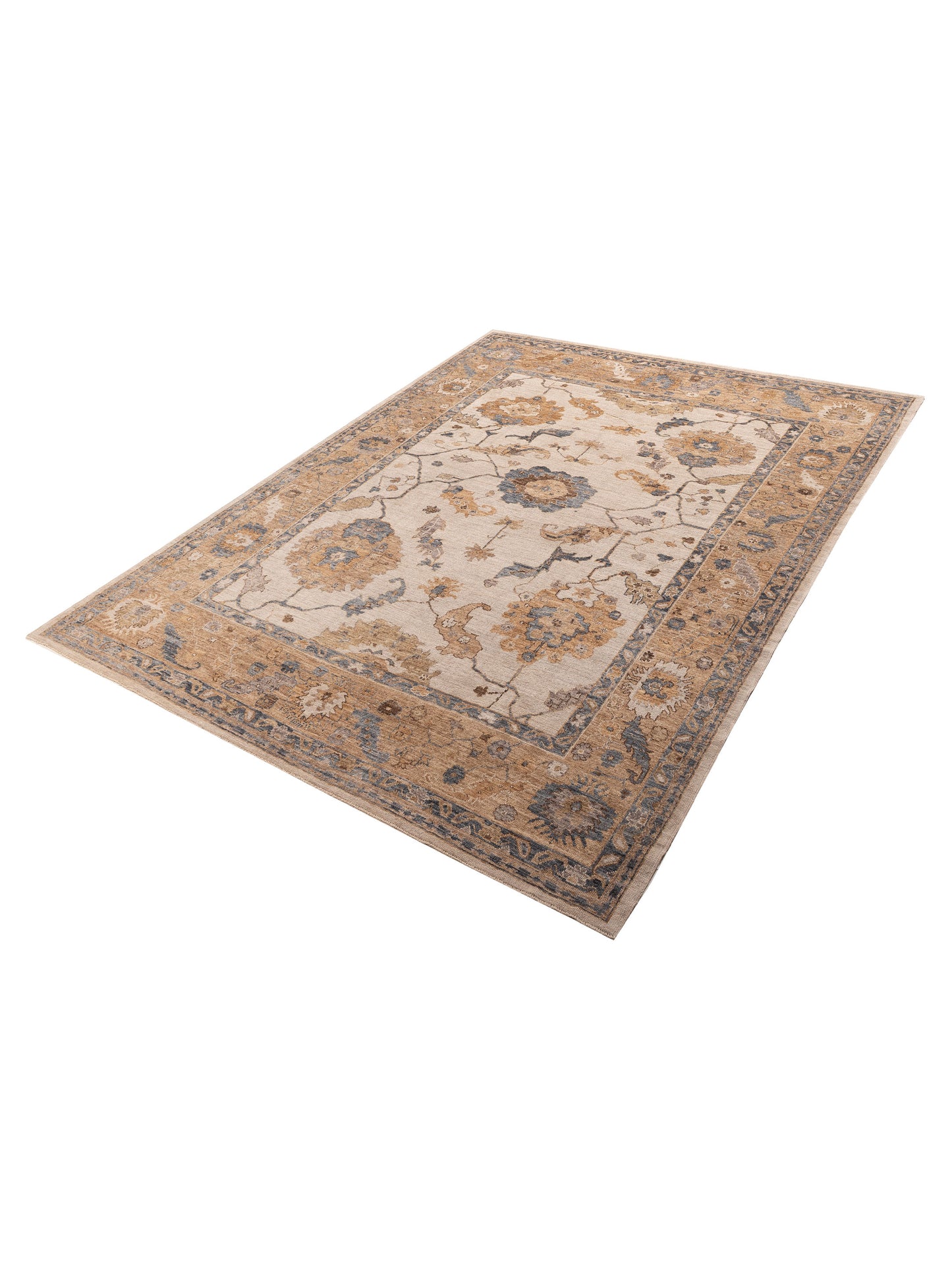 Angora Oushak 156049 Gold Gold 10x13.5 Hand Knotted Rug