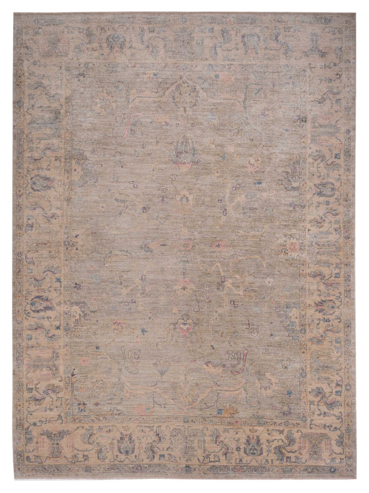 Anadol Angora Oushak  Gray Ivory Traditional