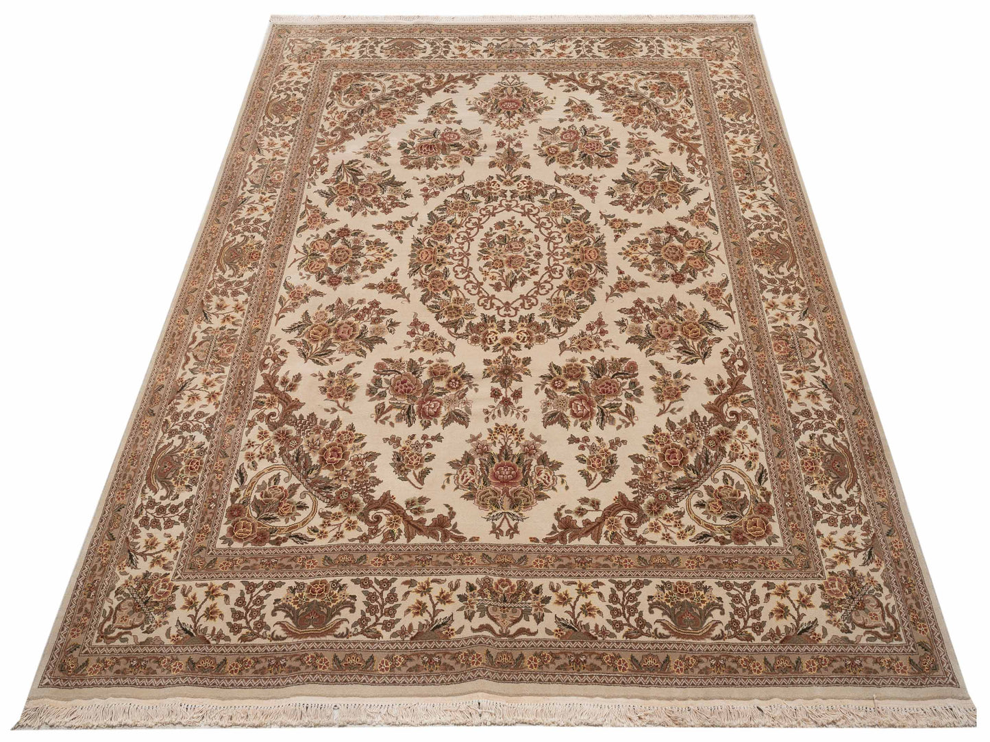 Magnolia 111560 Ivory Ivory 8x10 Hand Knotted Rug