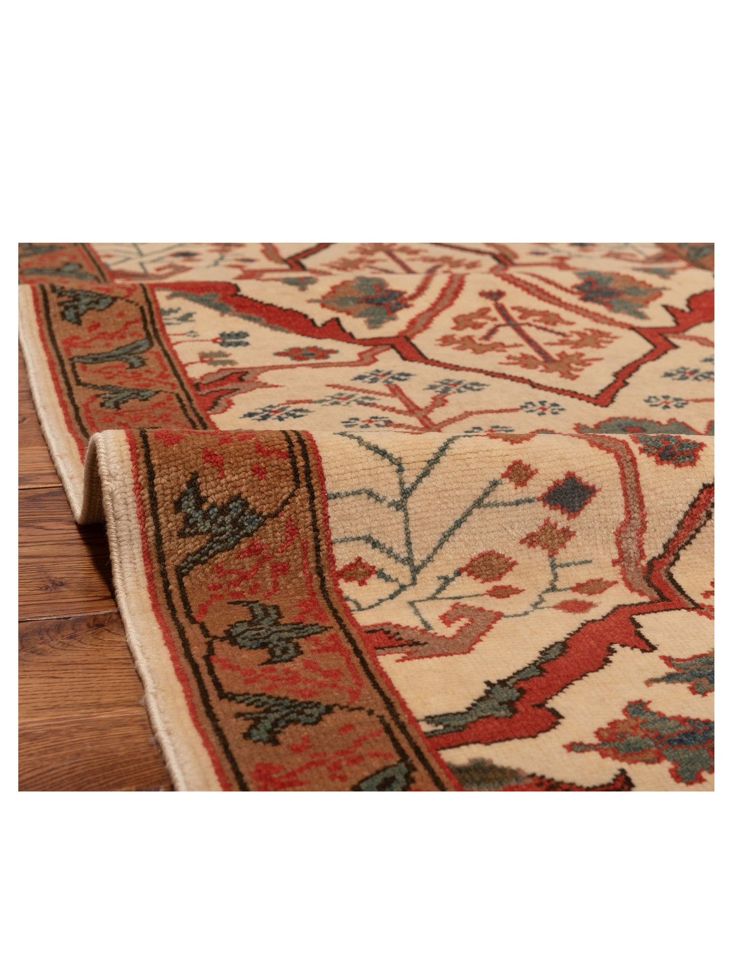 Antique Loom 148326 Ivory Gold 3.1x9.11 Hand Knotted Rug