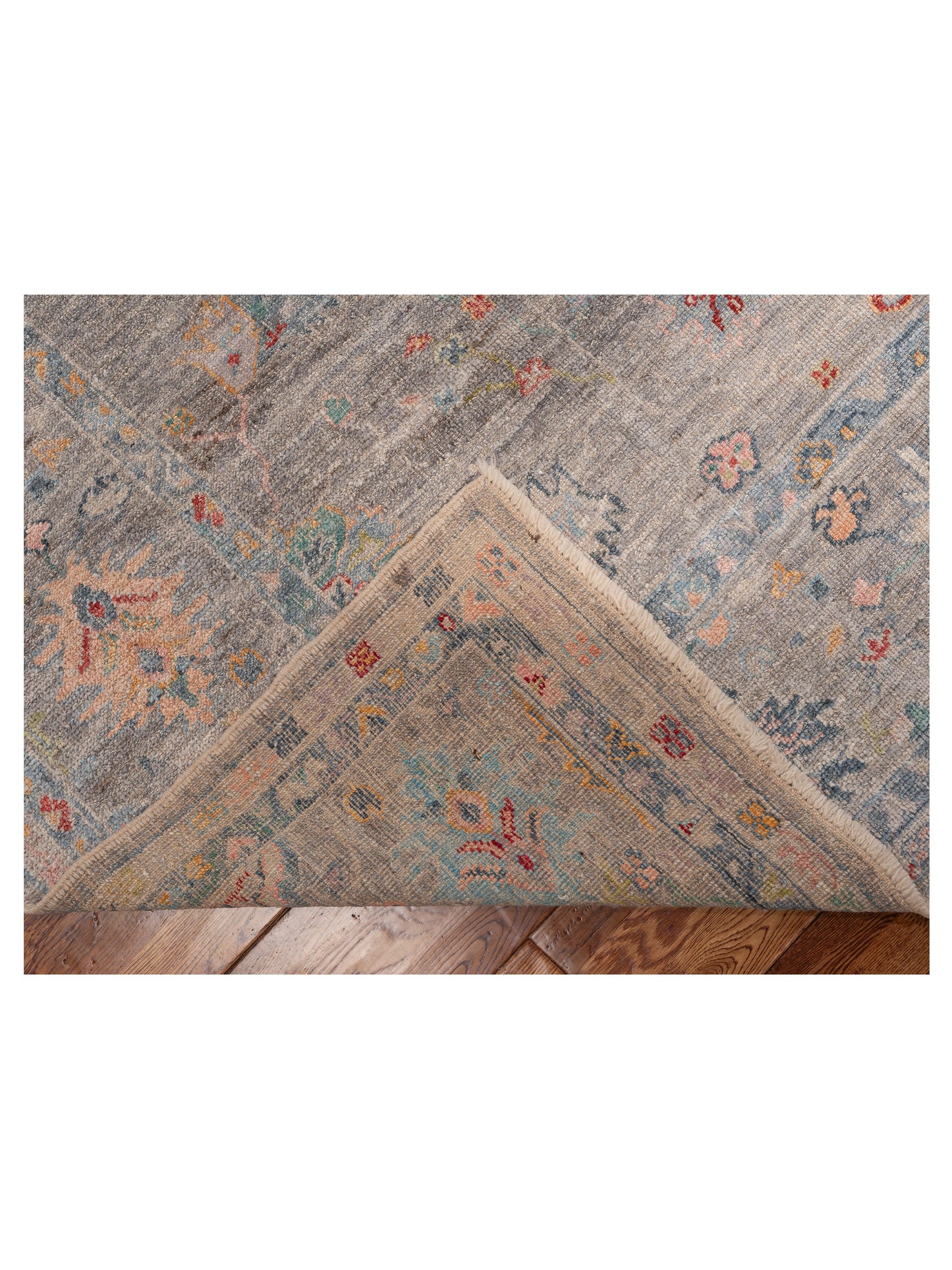 Angora Oushak 153537 Gray Gray 9x11.11 Hand Knotted Rug
