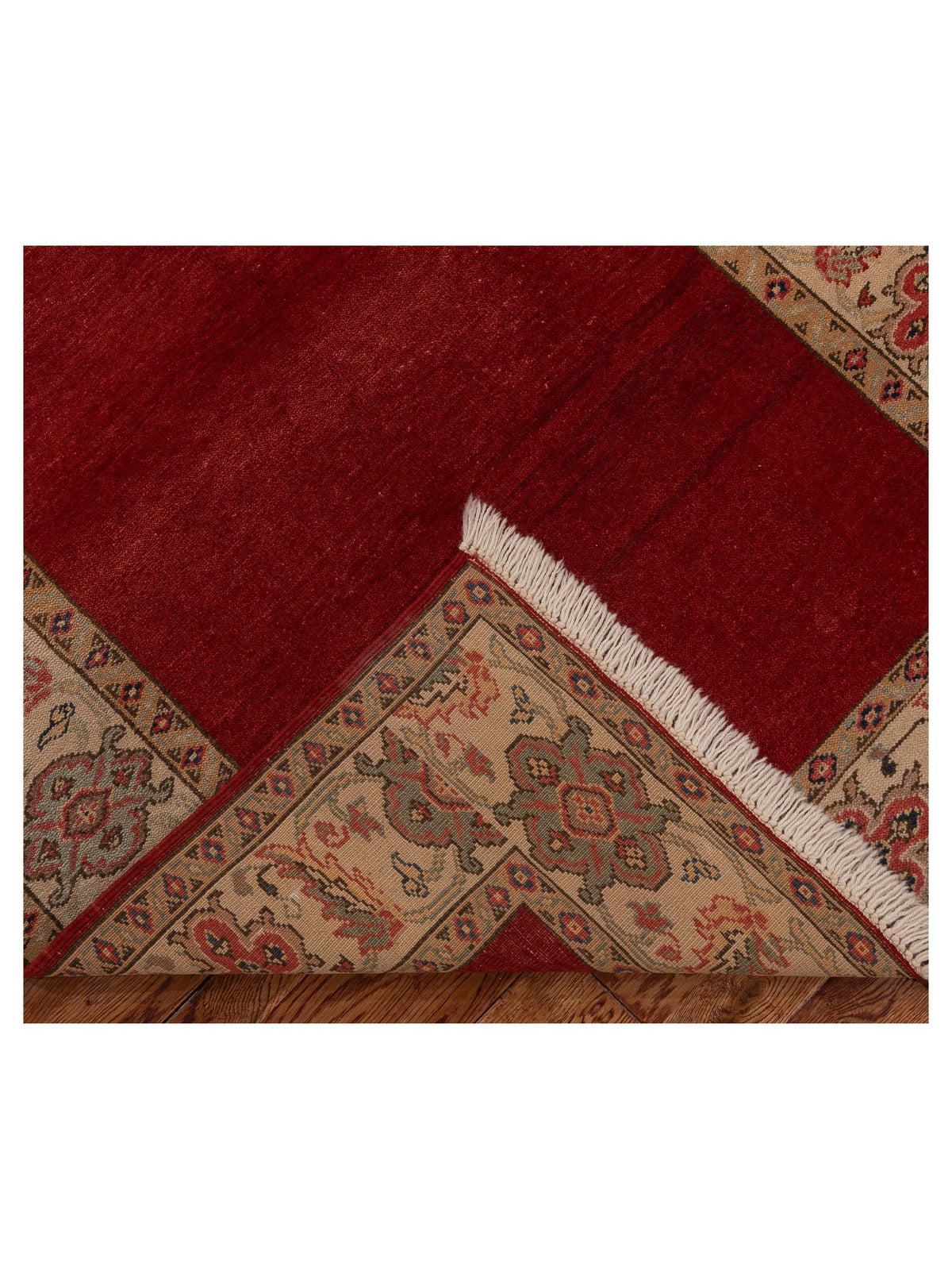 Antique Loom 104505 Red Ivory 4x6 Hand Knotted Rug