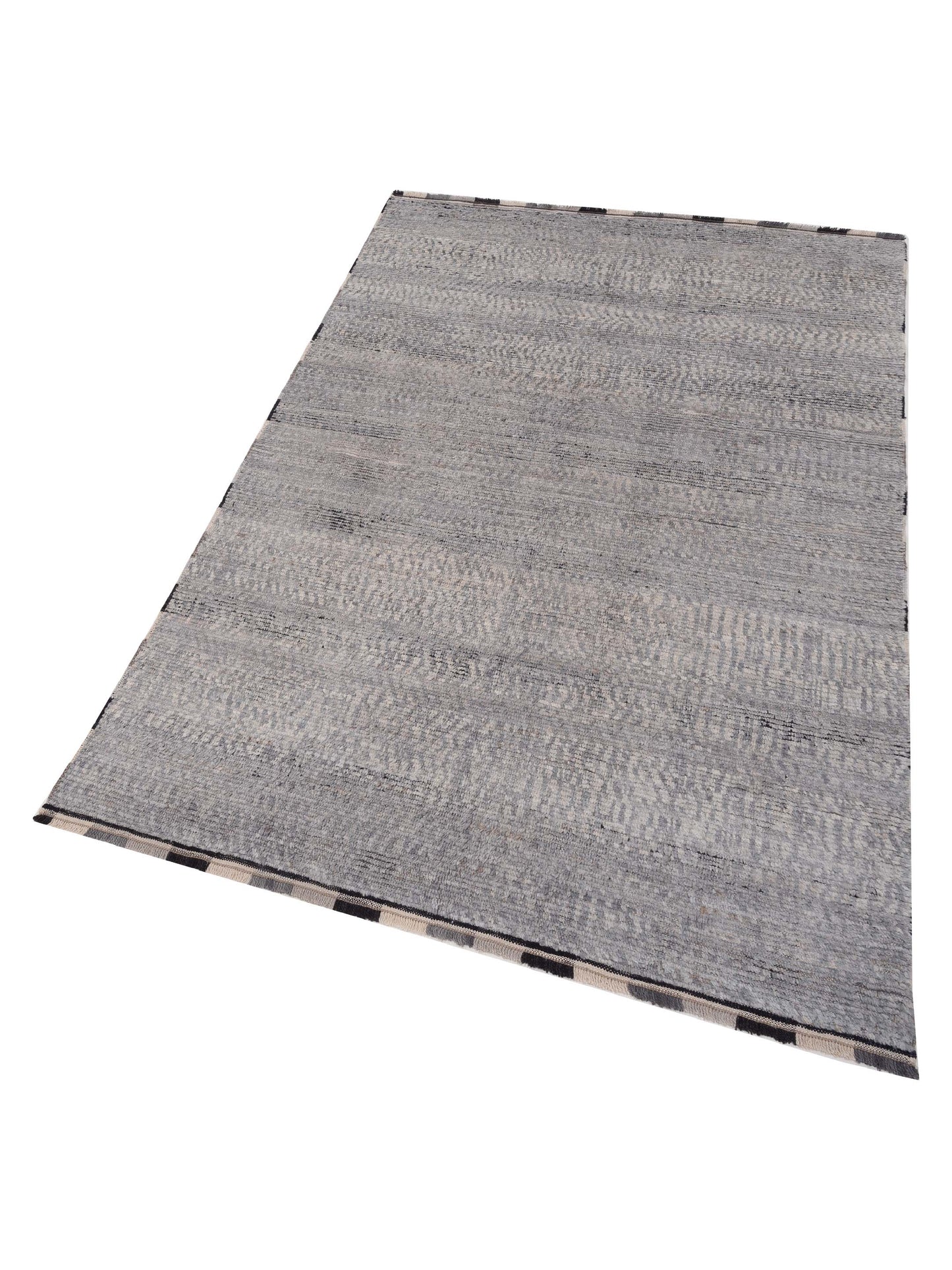 Atlas 149660 Silver Silver 6x8.8 Hand Knotted Rug