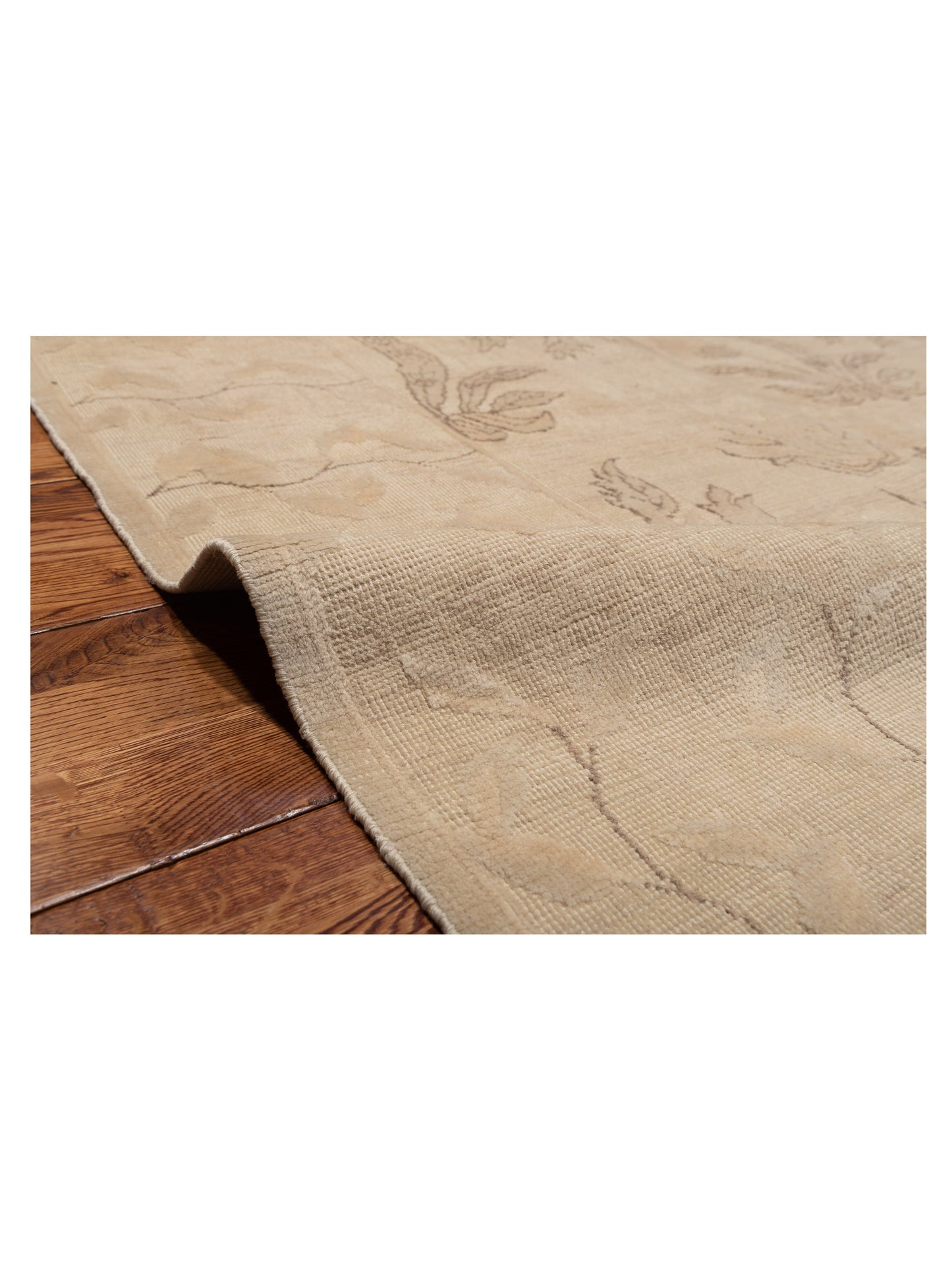 Vintage 114981 Ivory 9.1x12.8 Hand Knotted Rug