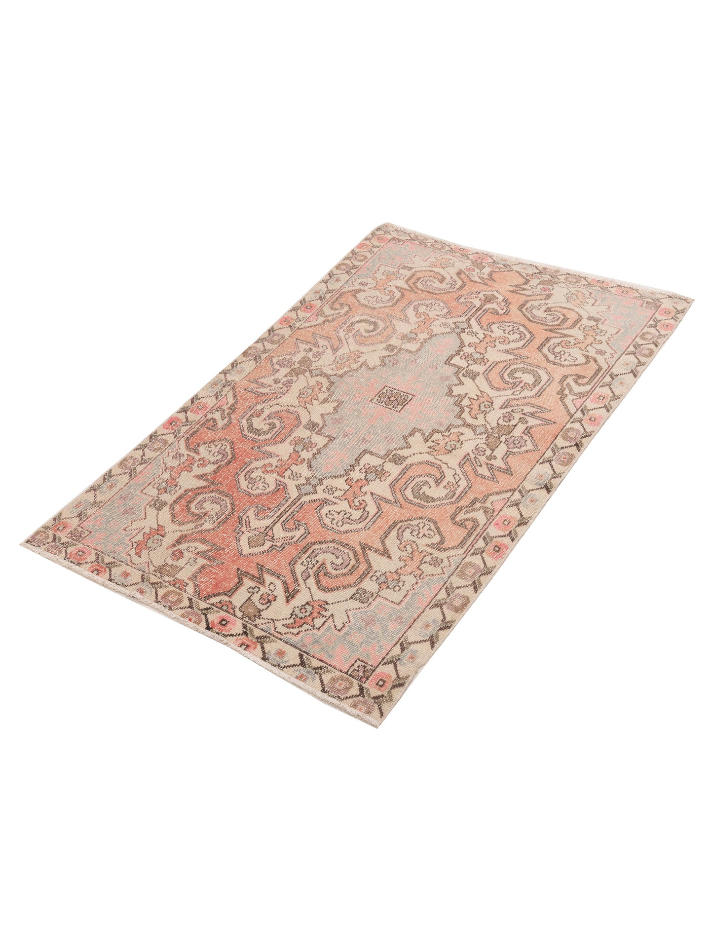 Old Anatolian 154152 Pink Beige 4.6x7.5 Hand Knotted Rug