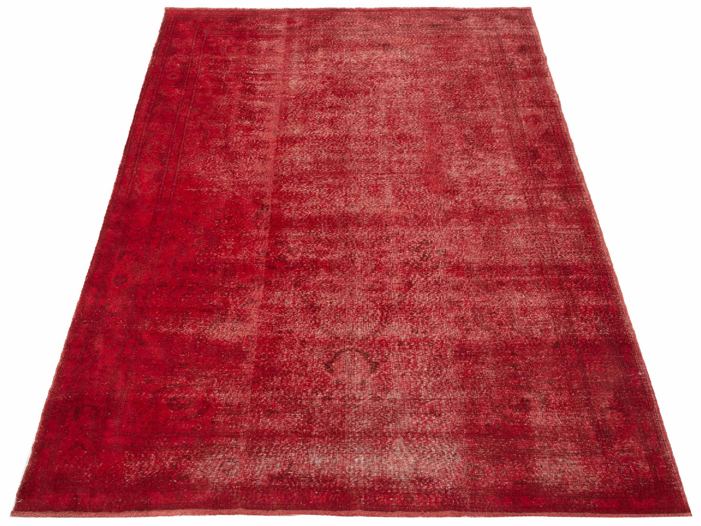 Vintage 109077 Red 6.5x9.6 Hand Knotted Rug