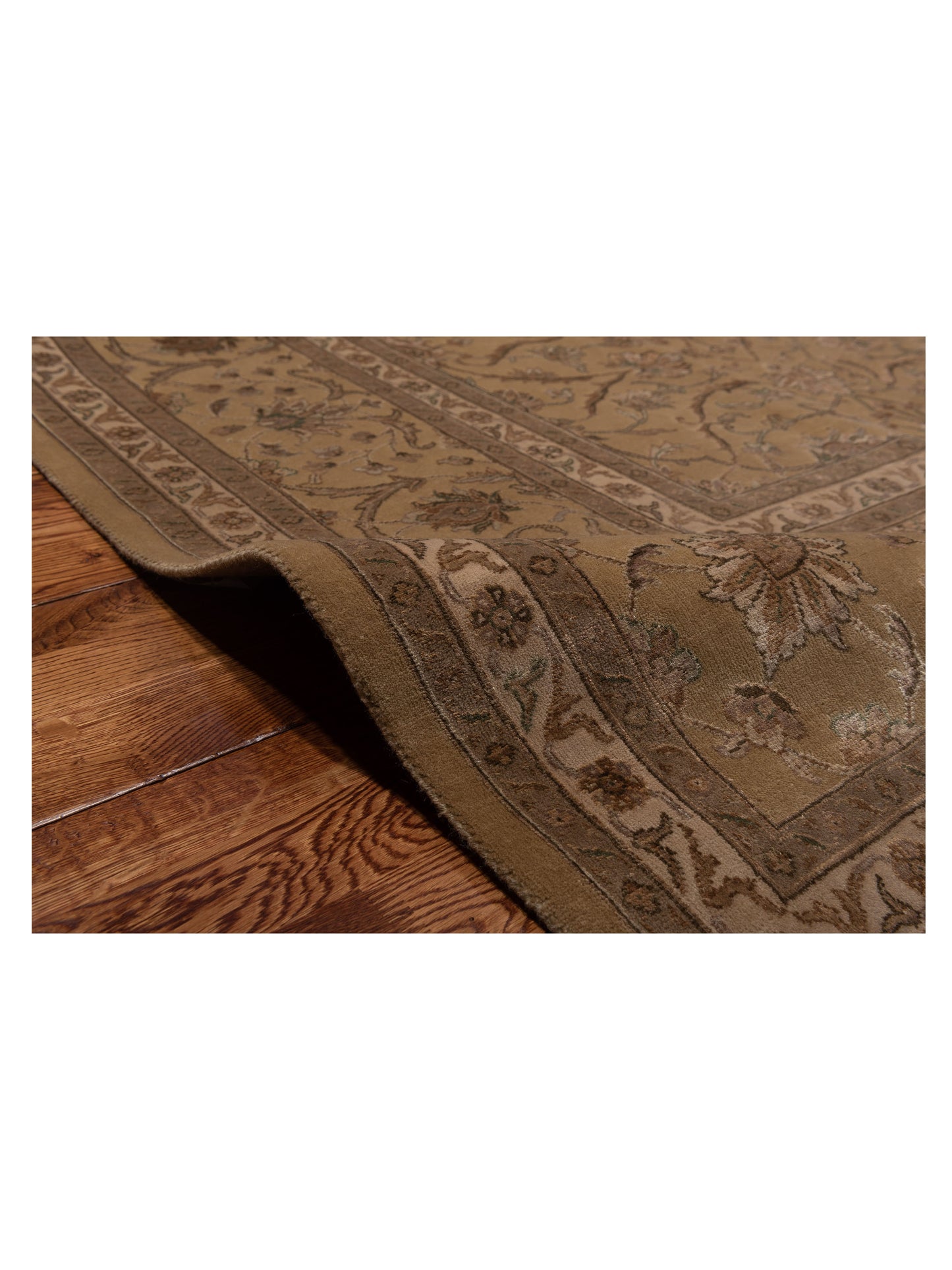 Imperial Silk 115738 Gold Gold 8.10x12 Hand Knotted Rug