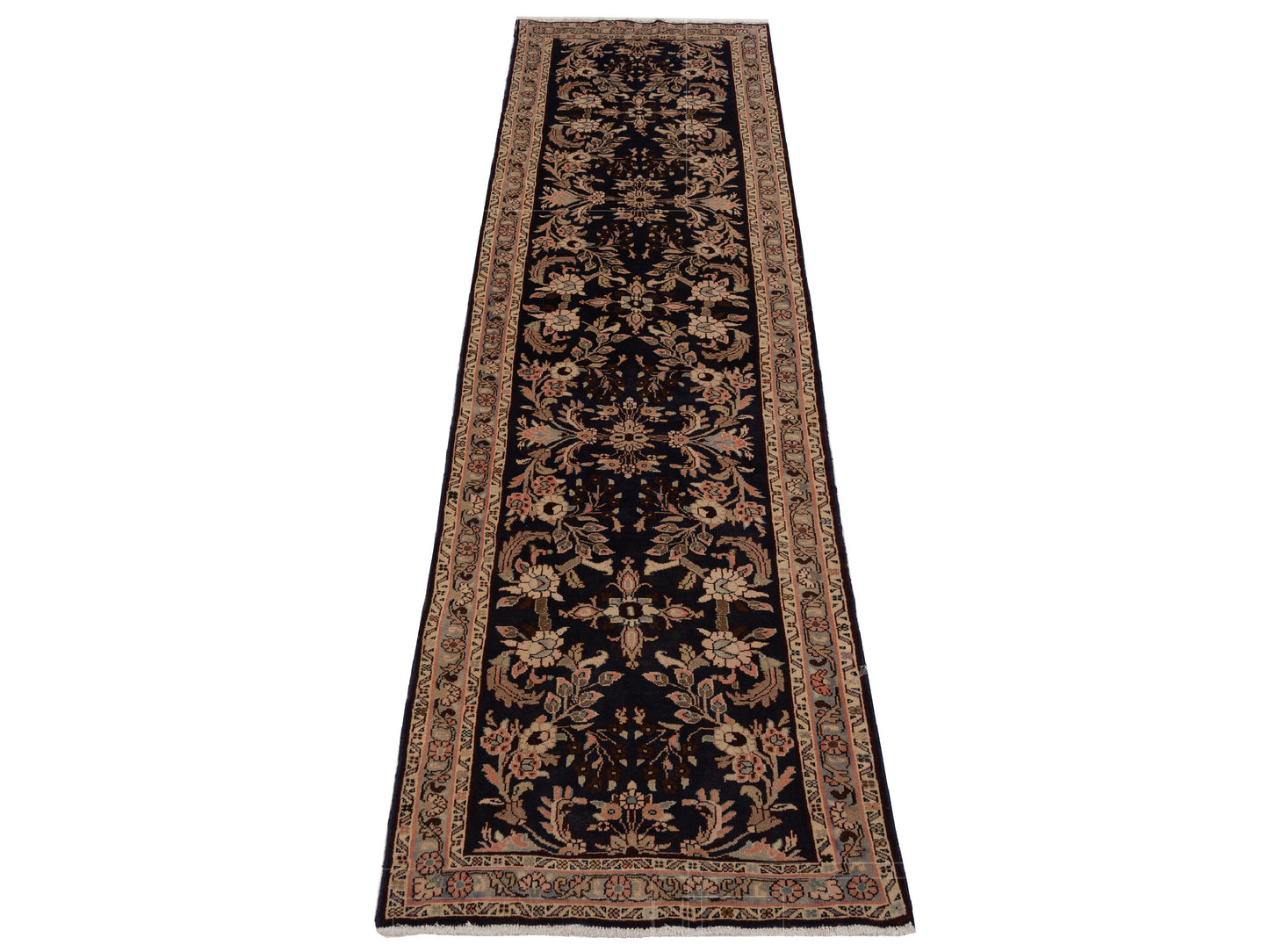 Persian 93445 Coffee Silver 2.9x9.11 Hand Knotted Rug
