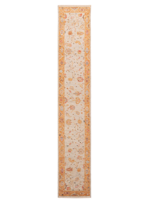 Anadol Angora Oushak  Ivory Orange Traditional