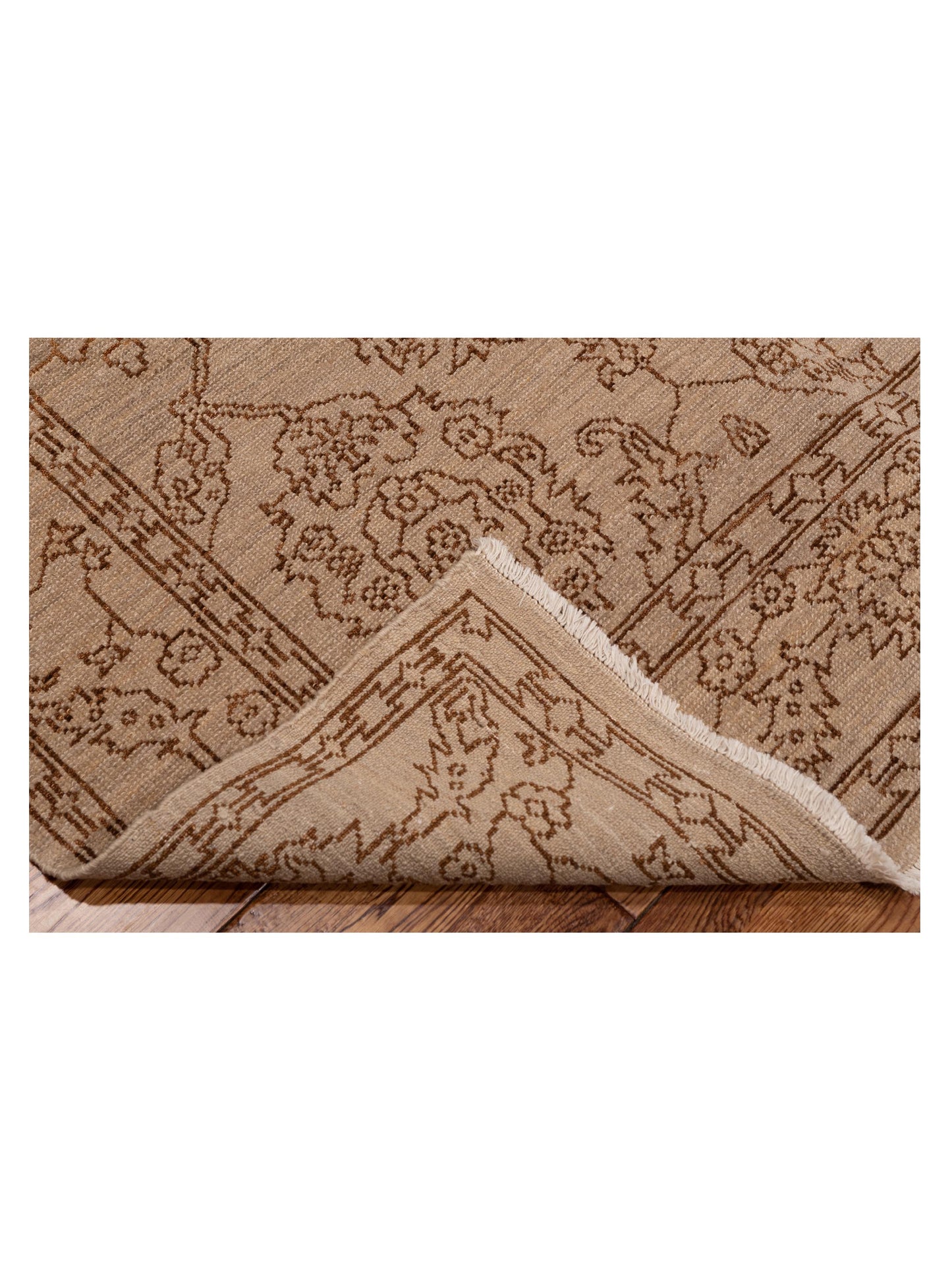 Defne Ruby Silver Dark Brown 4x6 Hand Knotted Rug