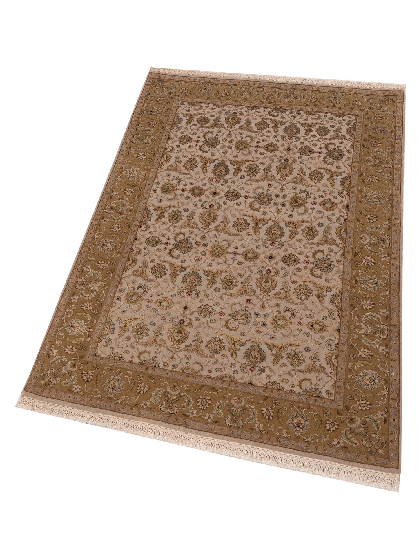Imperial Silk 145058 Ivory Gold 4.2x6.2 Hand Knotted Rug