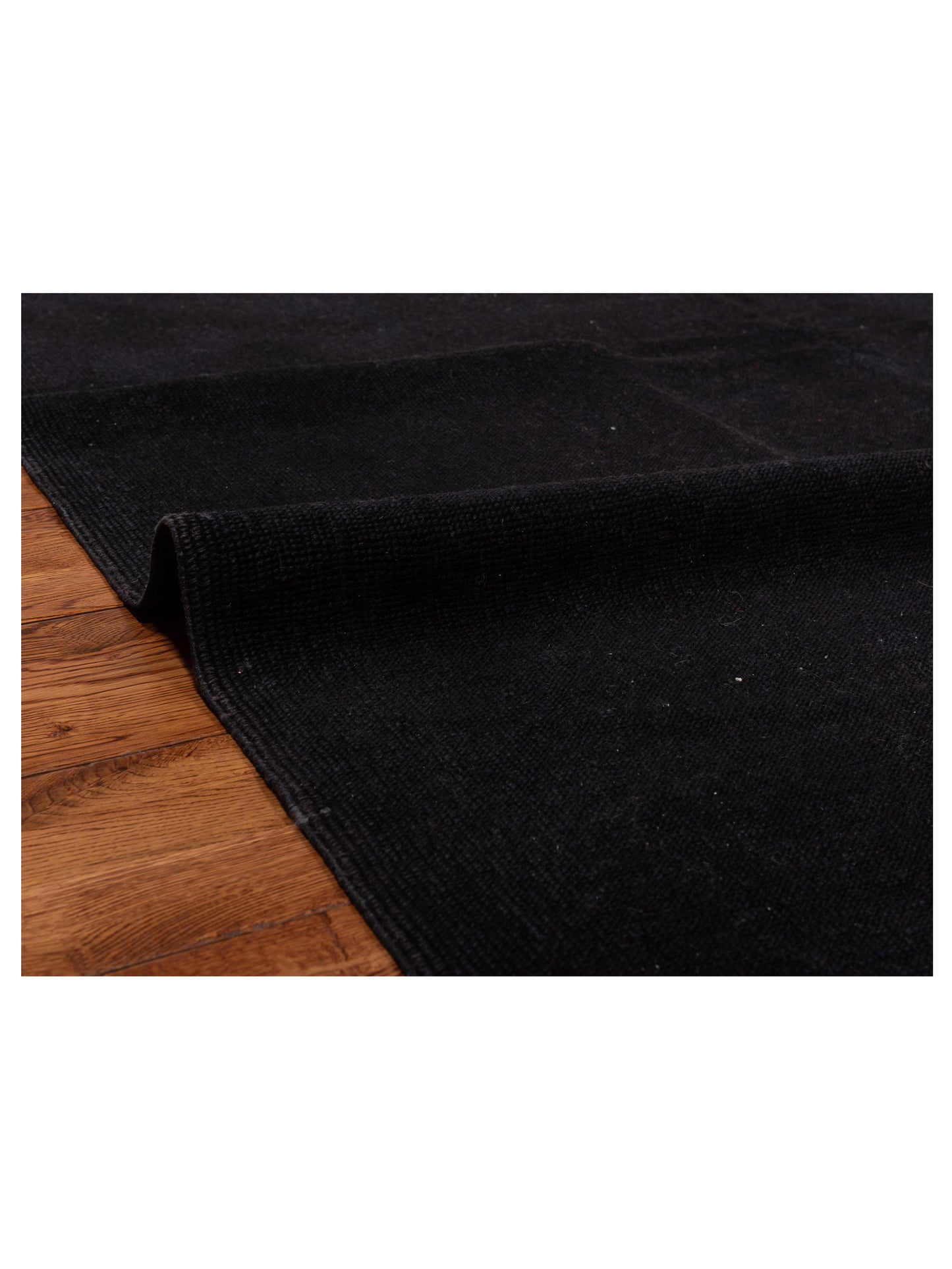 Vintage 75103 Black 6.10x7.10 Hand Knotted Rug
