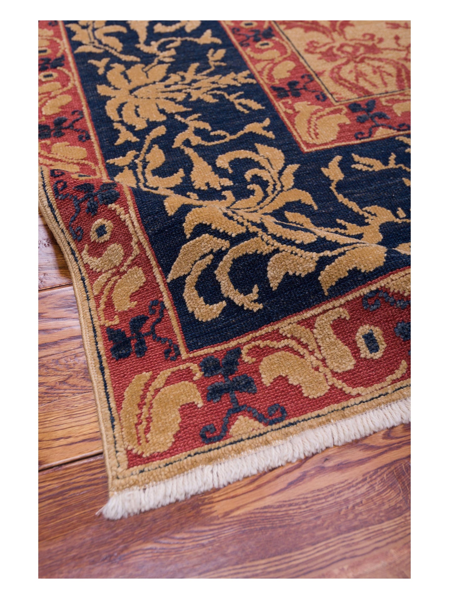 Antique Loom 107925 Camel Navy 10.2x13.7 Hand Knotted Rug