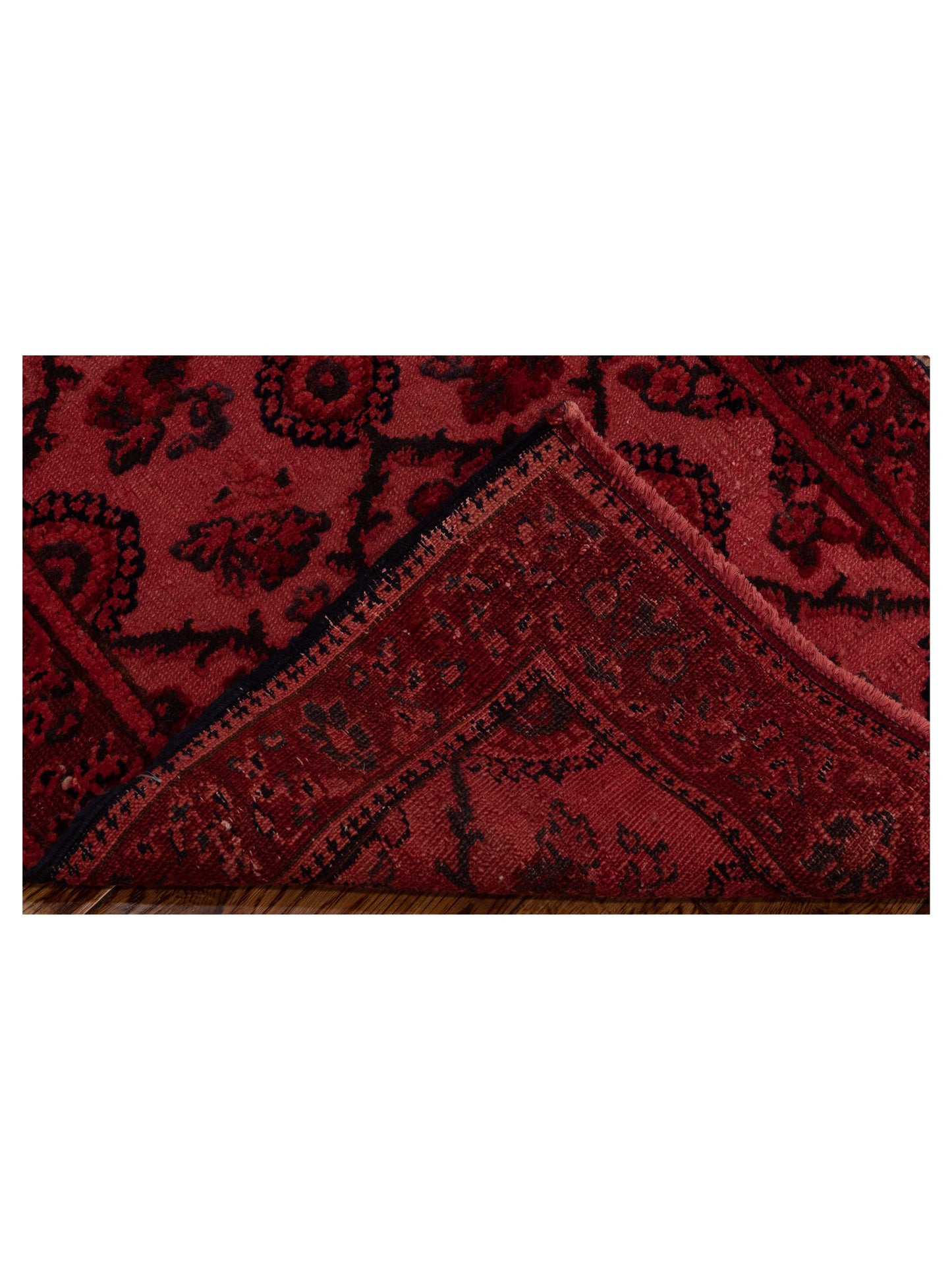 Vintage 75577 Red 2.8x7.7 Hand Knotted Rug