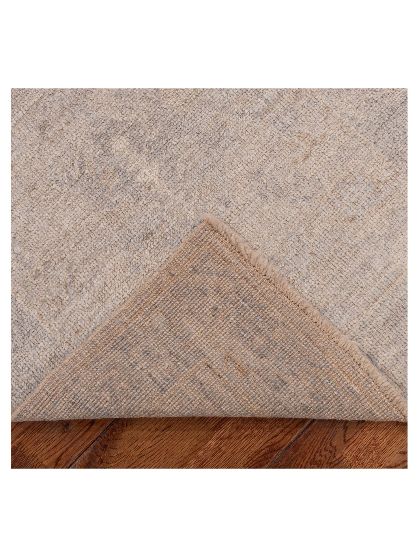 Angora Oushak 152654 Gray Gray 2.7x7.6 Hand Knotted Rug