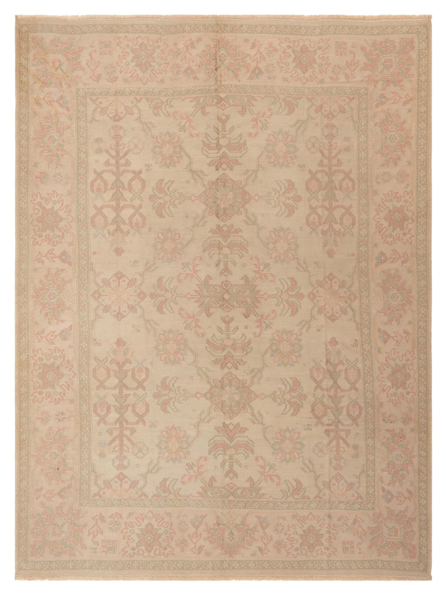 Pasha Transilvanian Kilim  Cream Light Brown Traditional