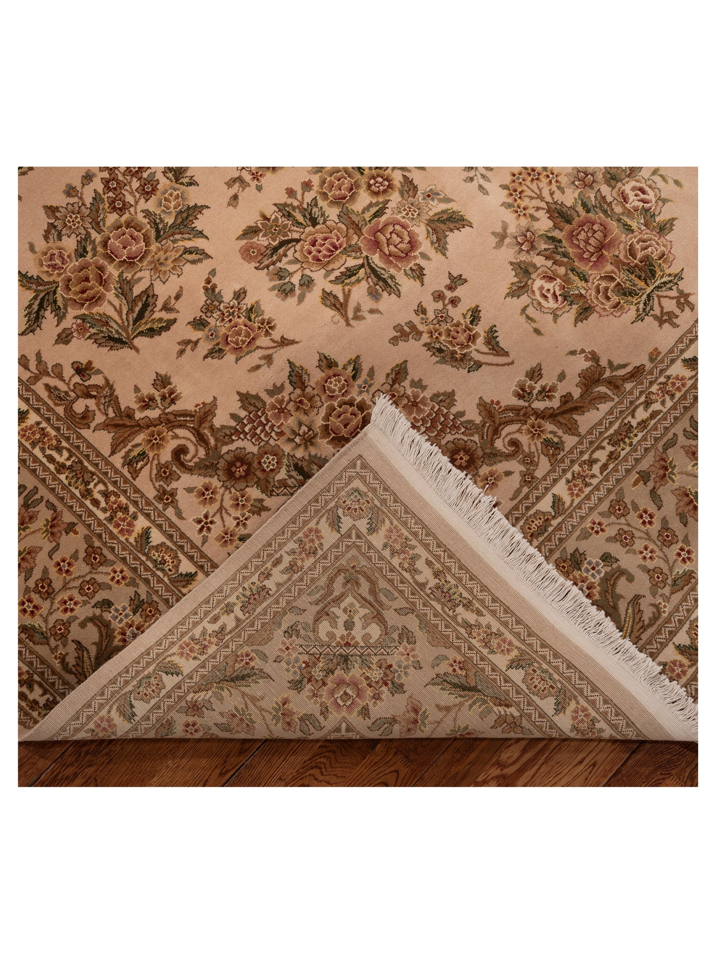 Magnolia 111561 Beige Silver 8x10 Hand Knotted Rug