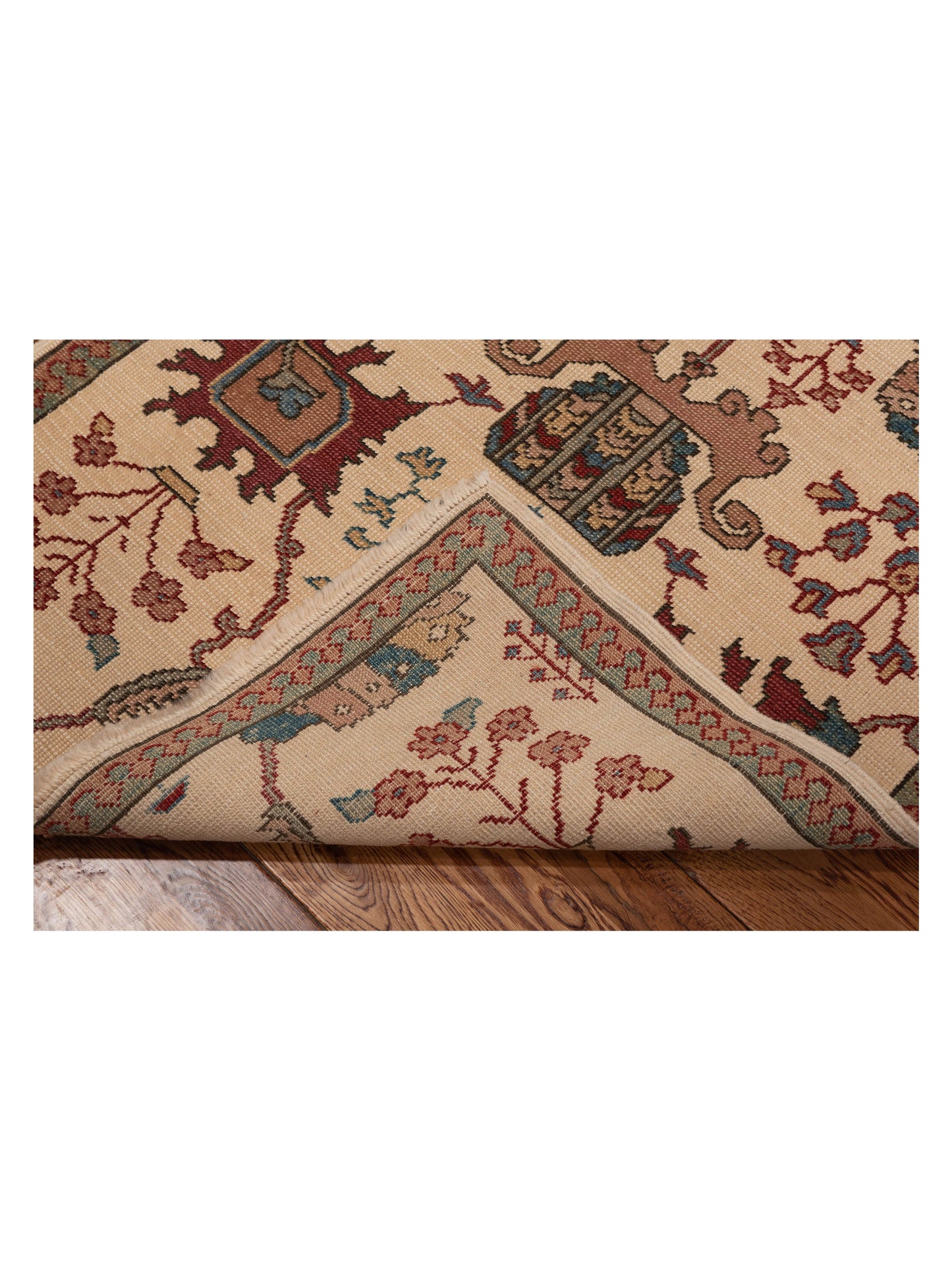 Antique Loom 121910 Ivory Ivory 2.8x9.6 Hand Knotted Rug