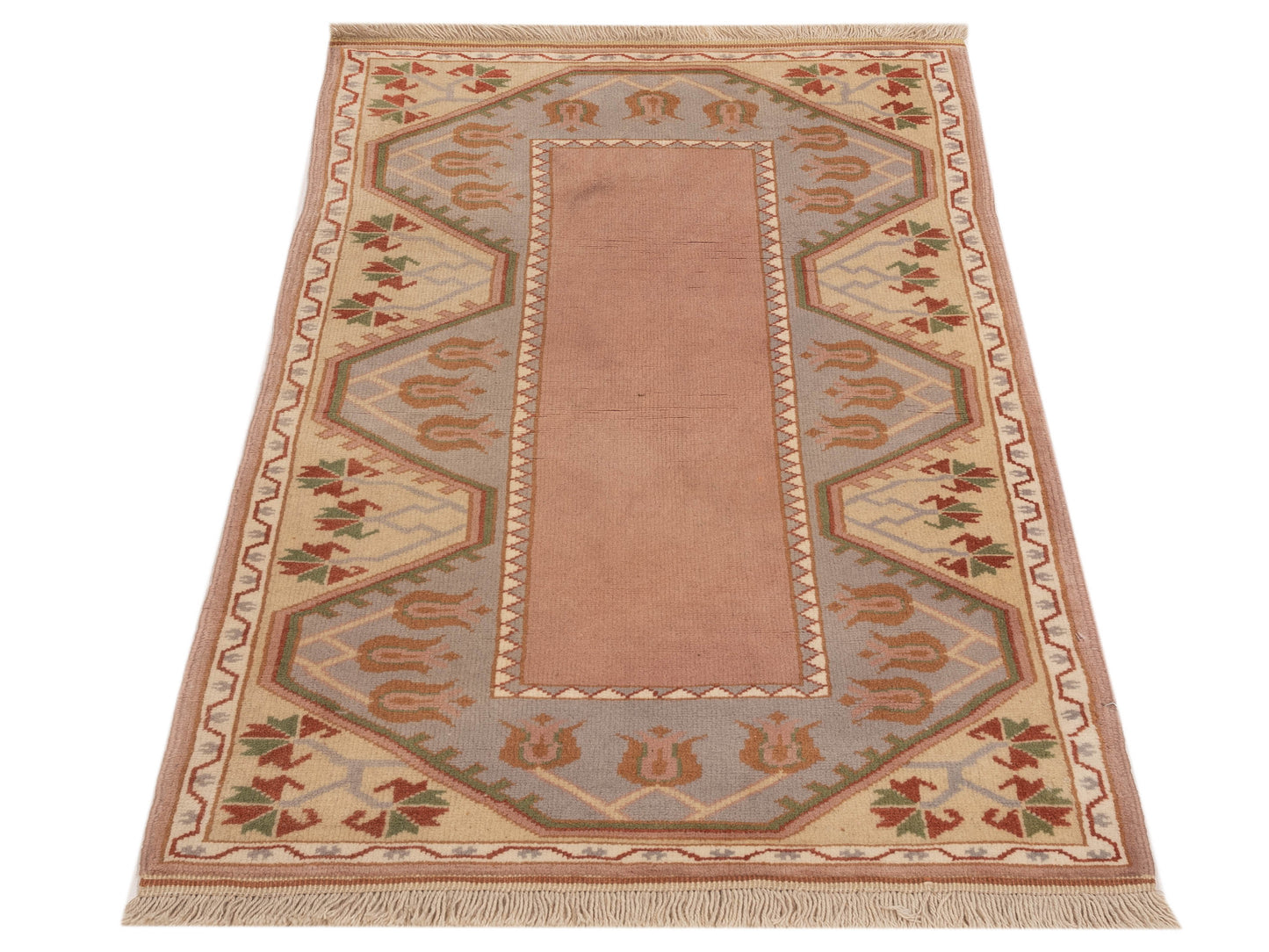 Milas 146180 Pink Beige 2.8x4.6 Hand Knotted Rug