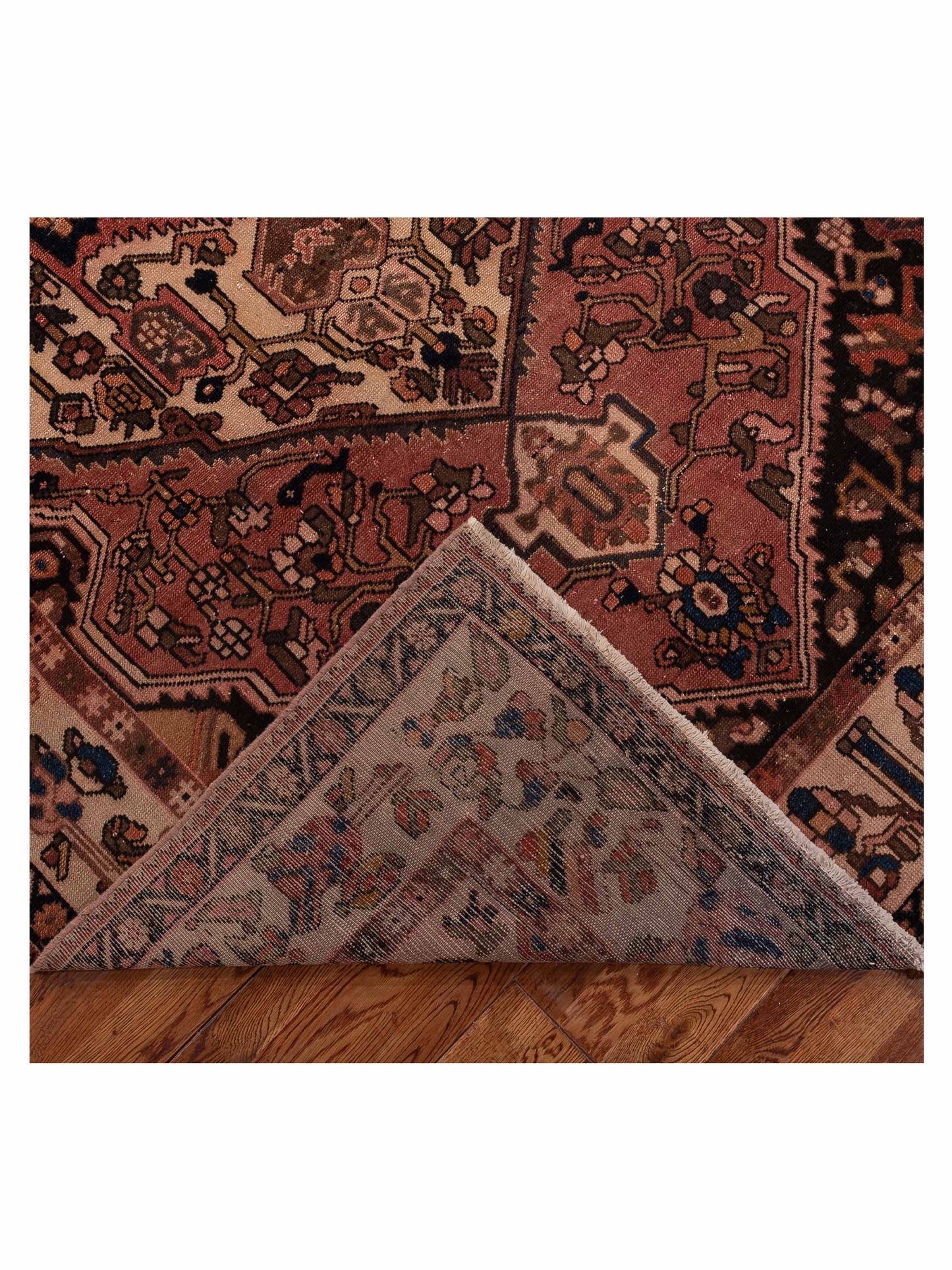 Persian 147686 Rust Ivory 5.5x10 Hand Knotted Rug