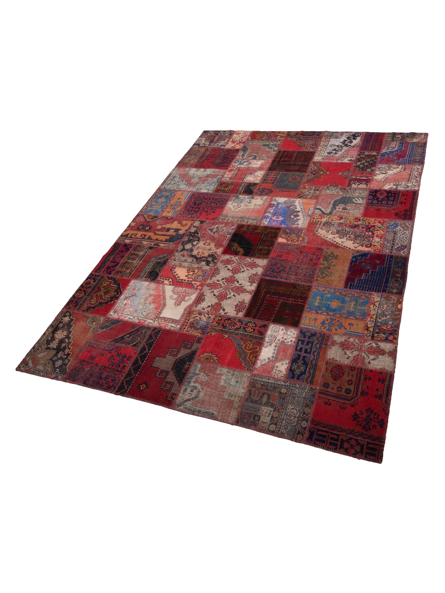 Turkish Vestige Patchwork 146050 Multi 10x13.11 Hand Knotted Rug