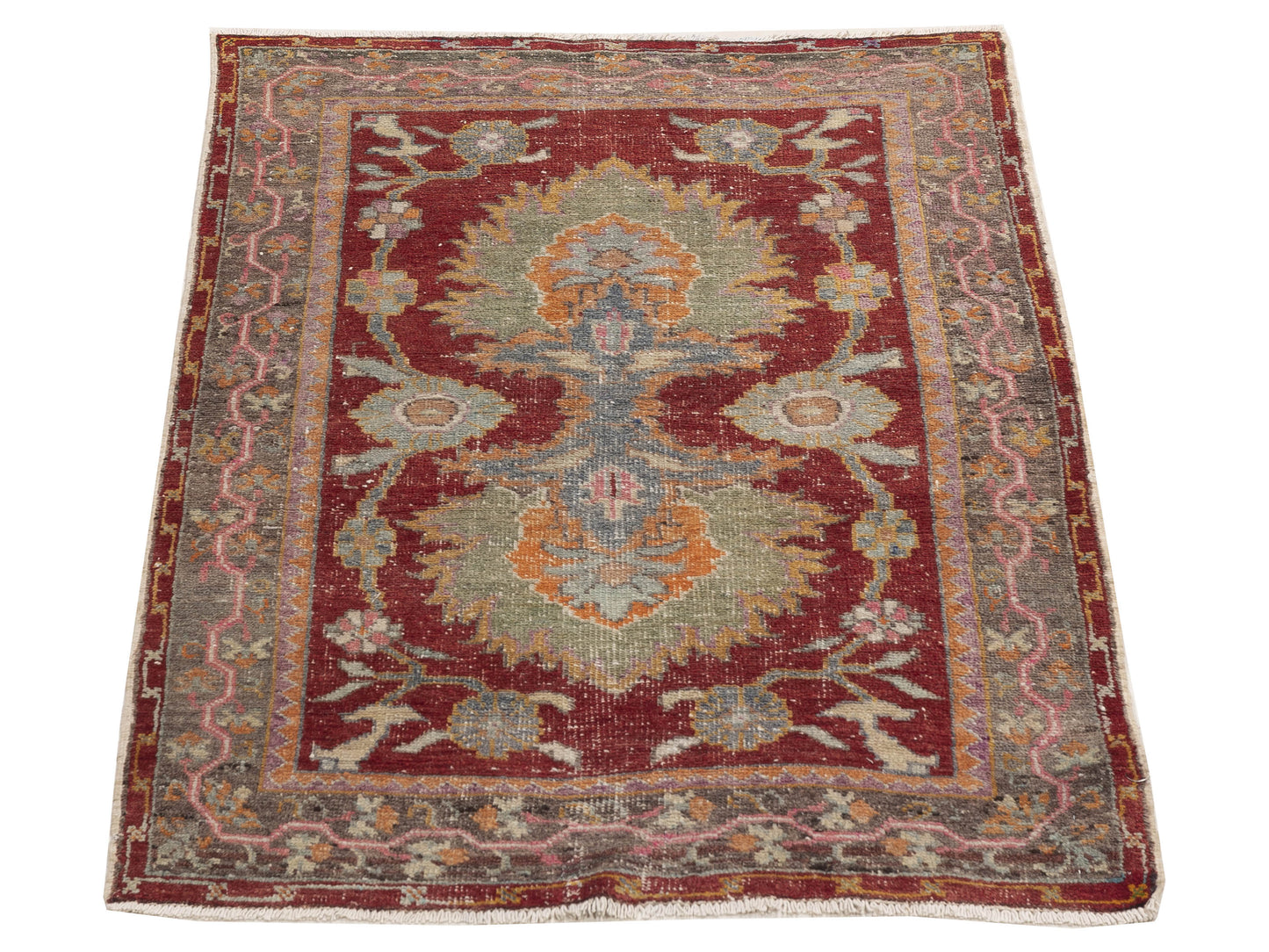 Old Anatolian 154171 Red Brown 3.2x5  Hand Knotted Rug
