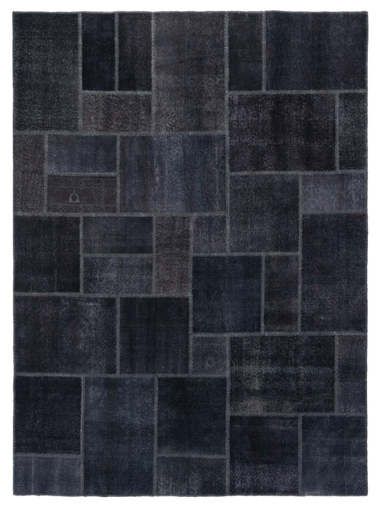 Pasha Turkish Vestige Patchwork  Charcoal Charcoal Contemporary