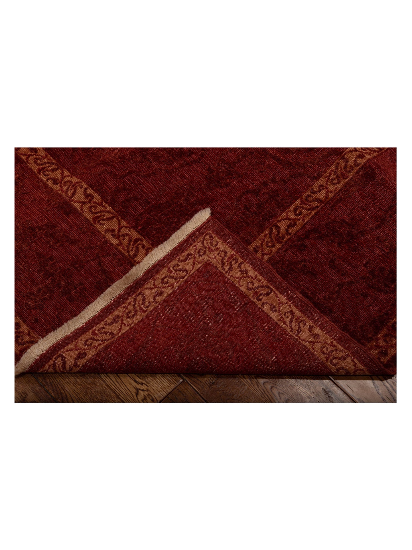 Defne Tulip Red Red 8.3x9.11 Hand Knotted Rug
