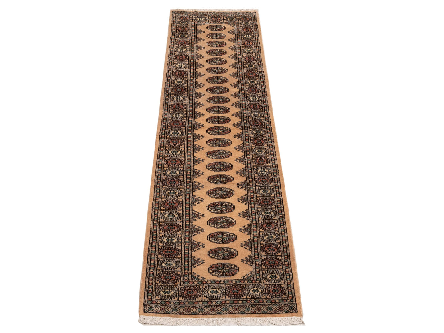 Bokhara 151615 Beige Beige 2.6x10.6 Hand Knotted Rug