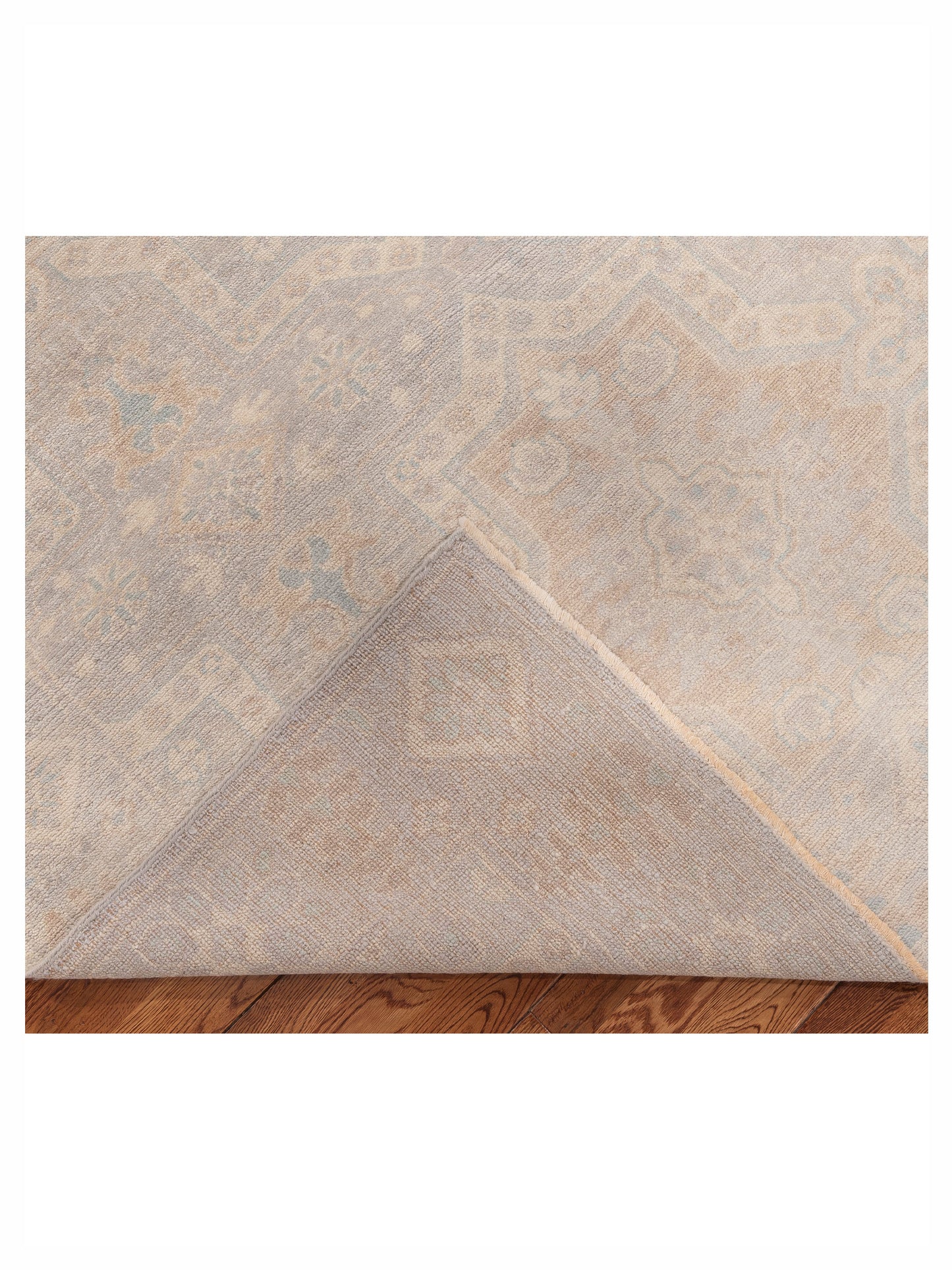 Andalusia 125882 Silver Silver 10.1x13.9 Hand Knotted Rug