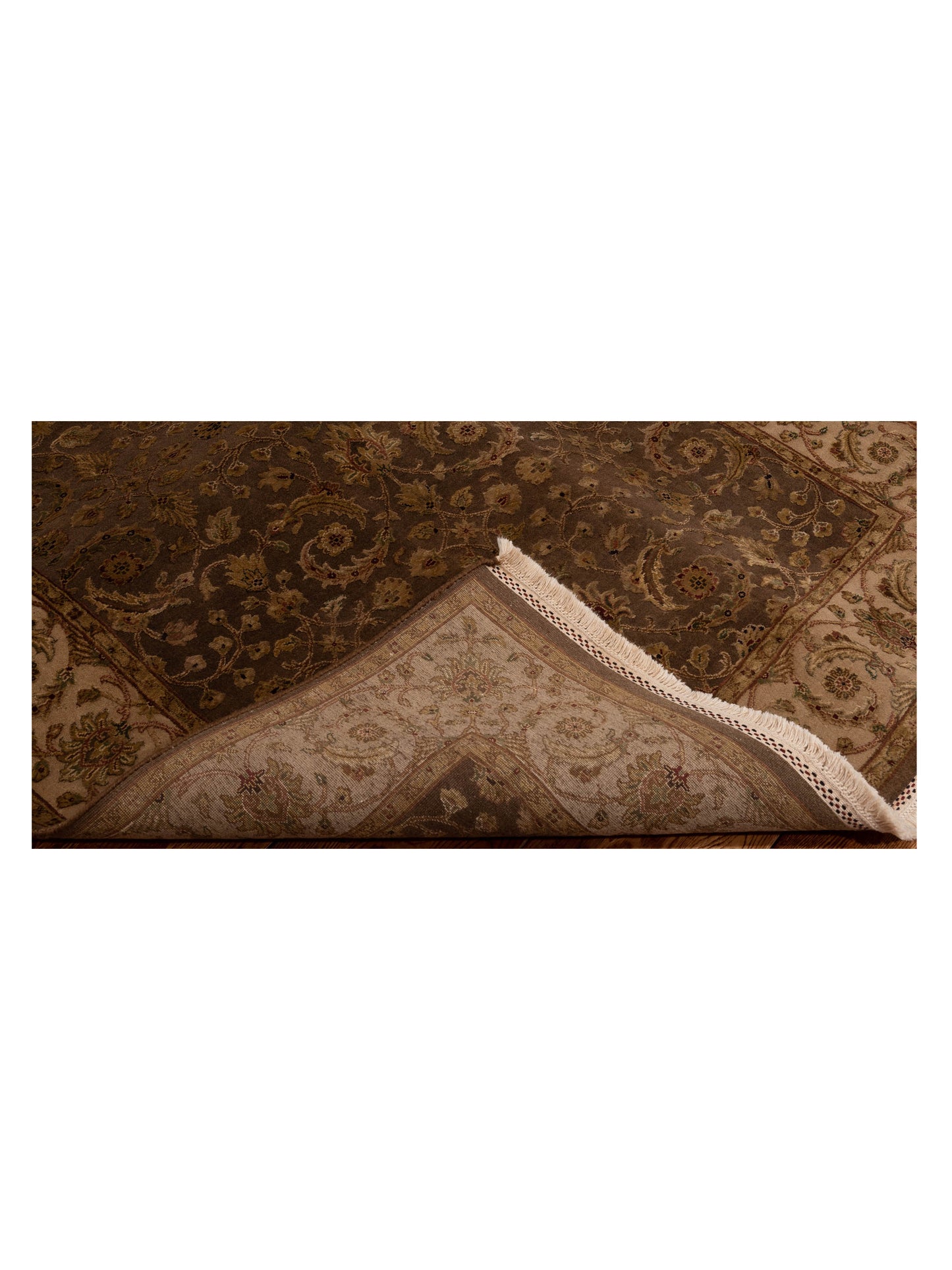 Imperial Silk 121036 Brown Beige 4.1x6.2 Hand Knotted Rug