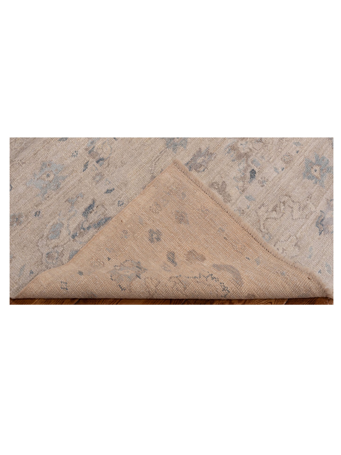 Angora Oushak 150691 Silver Silver 7.9x8 Hand Knotted Rug