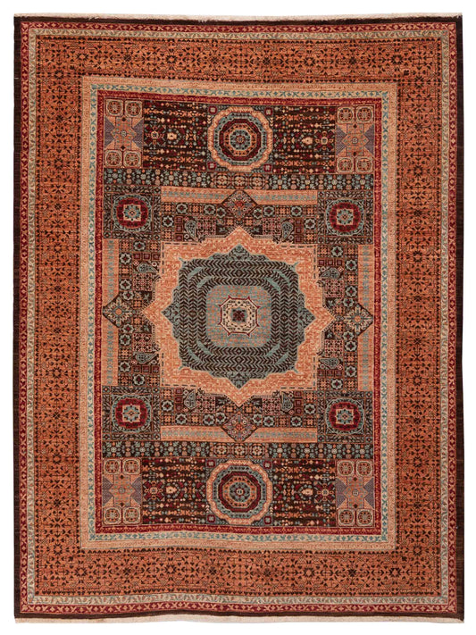 Nomad Super Mamluk  Brown Orange Traditional