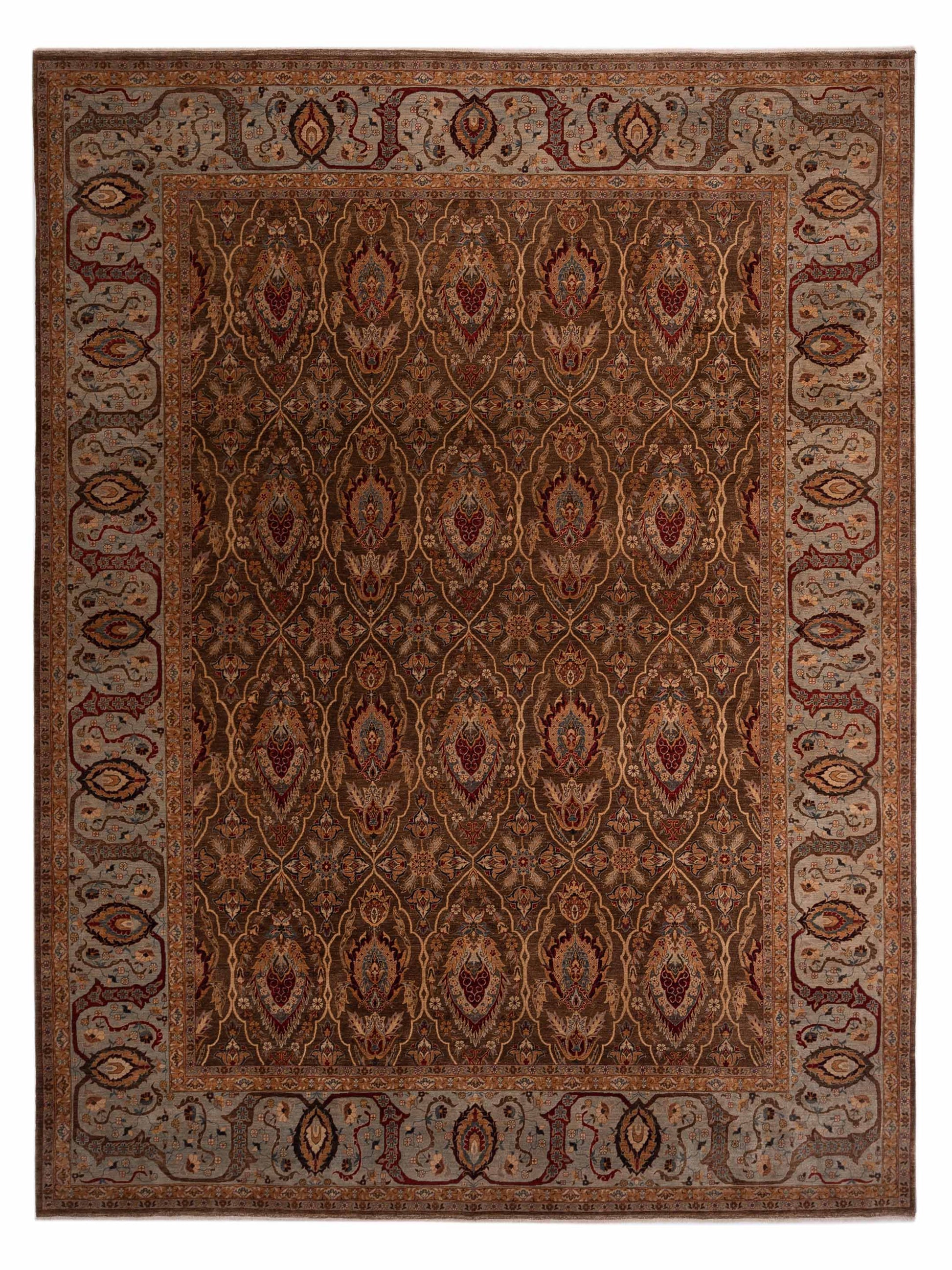 Pasha Firuze  Brown Light Blue Traditional