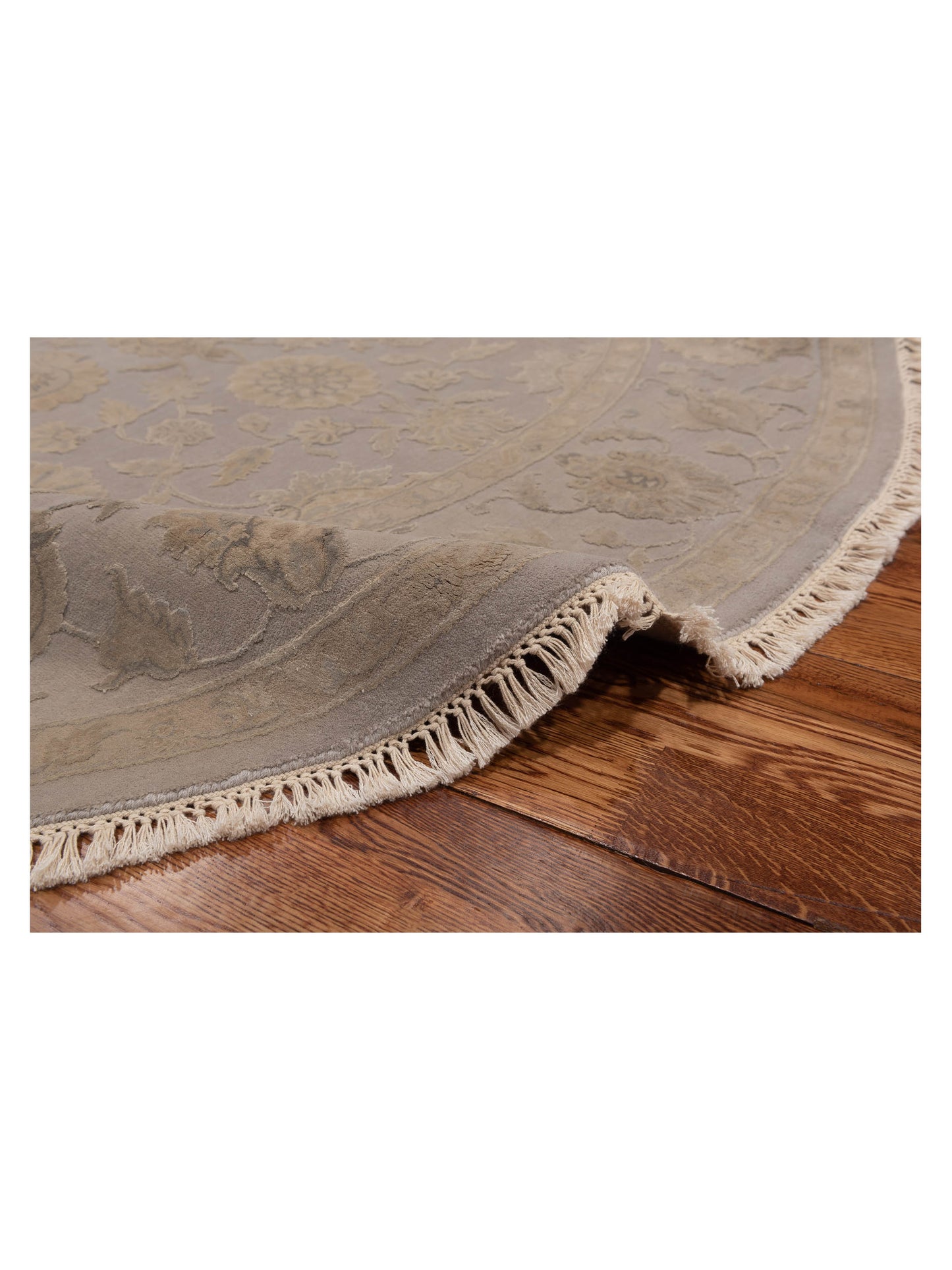 Imperial Silk 141442 Gray Gray 6x6 Hand Knotted Rug