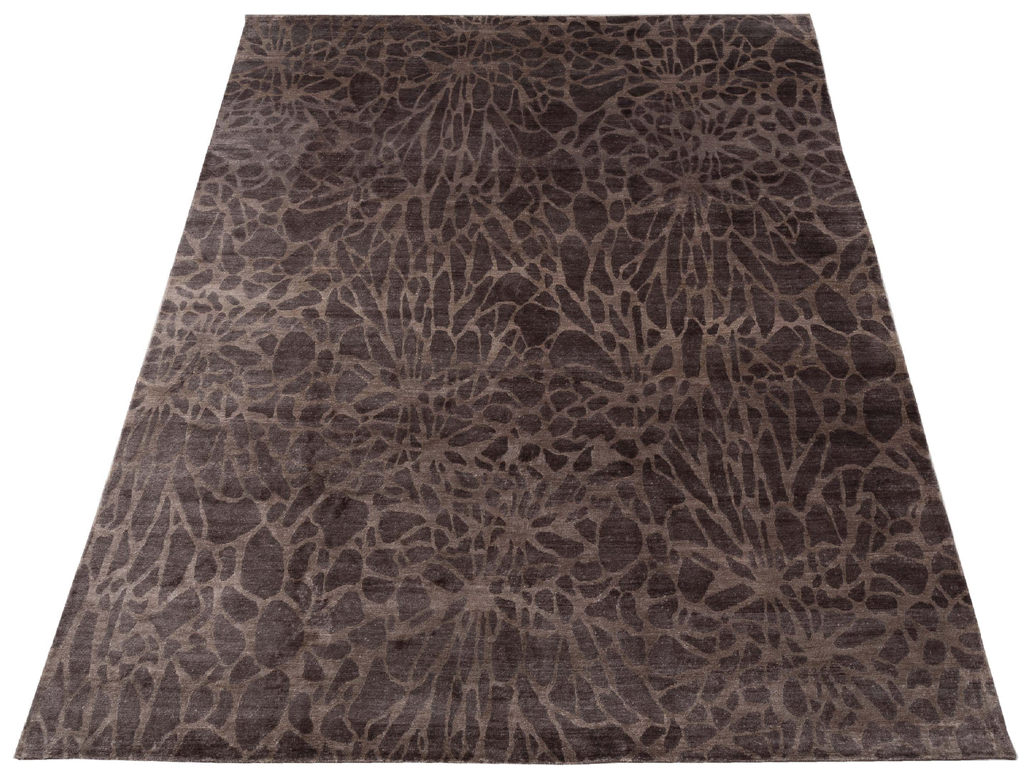 Tibetino 120501 Brown 10.1x14 Hand Knotted Rug
