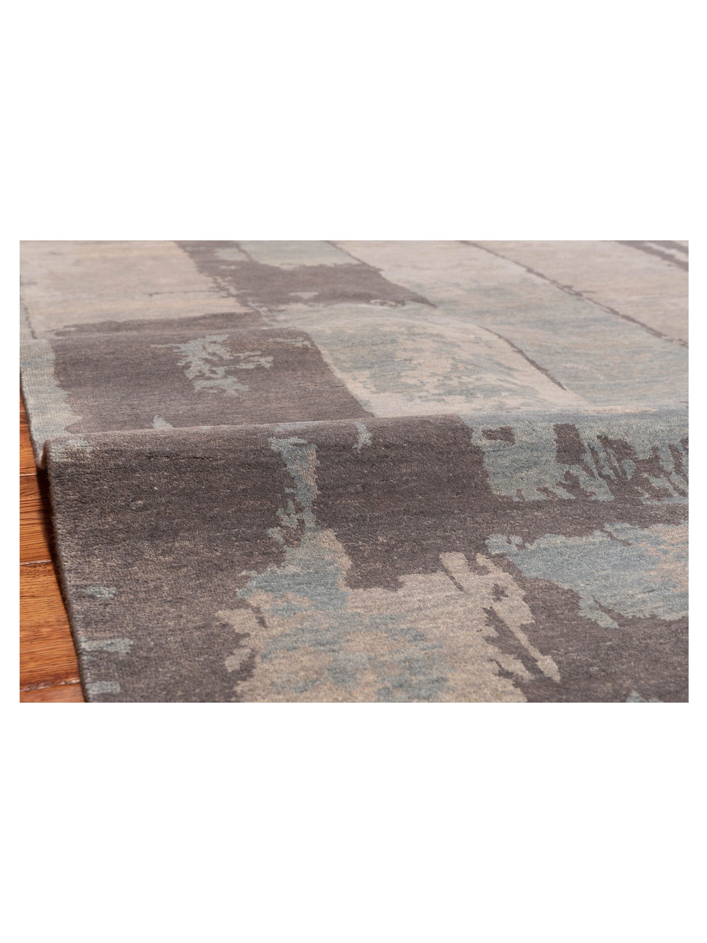 Tibetino 119310 Blue Gray 5.10x8.11 Hand Knotted Rug