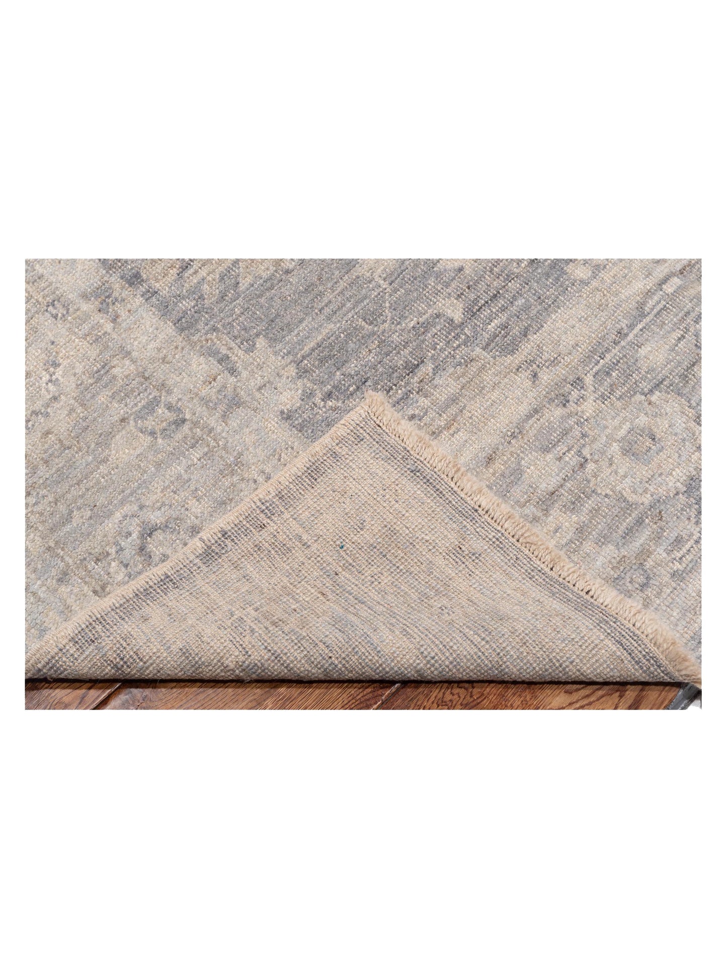 Angora Oushak 147150 Gray Dark Gray 8x9.6 Hand Knotted Rug