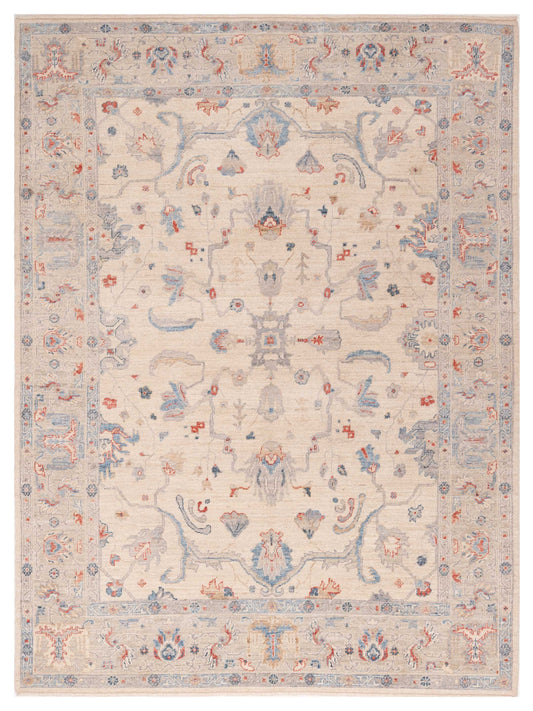 Anadol Angora Oushak  Ivory Silver Traditional