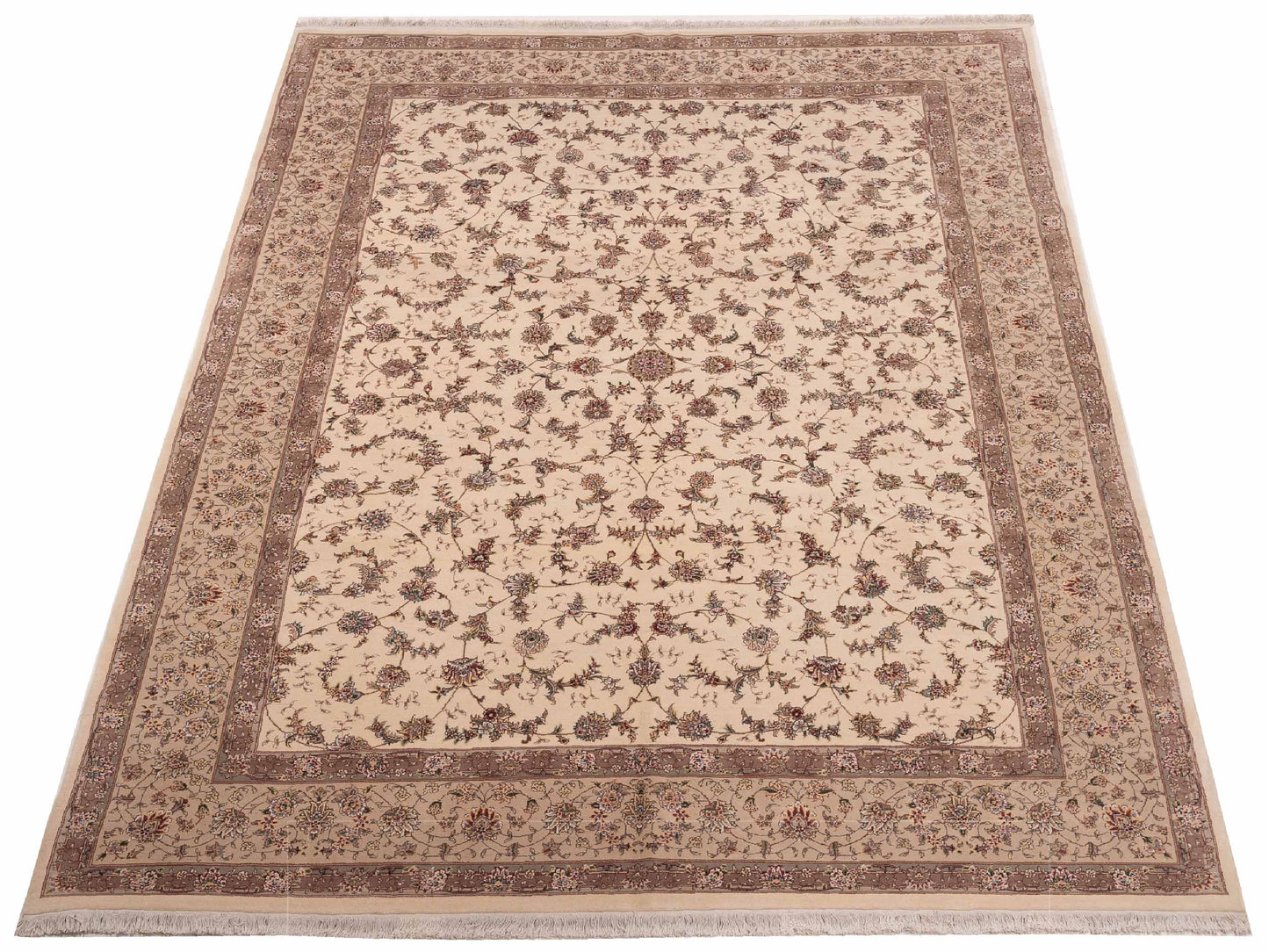 Magnolia 120251 Ivory Beige 9x12 Hand Knotted Rug