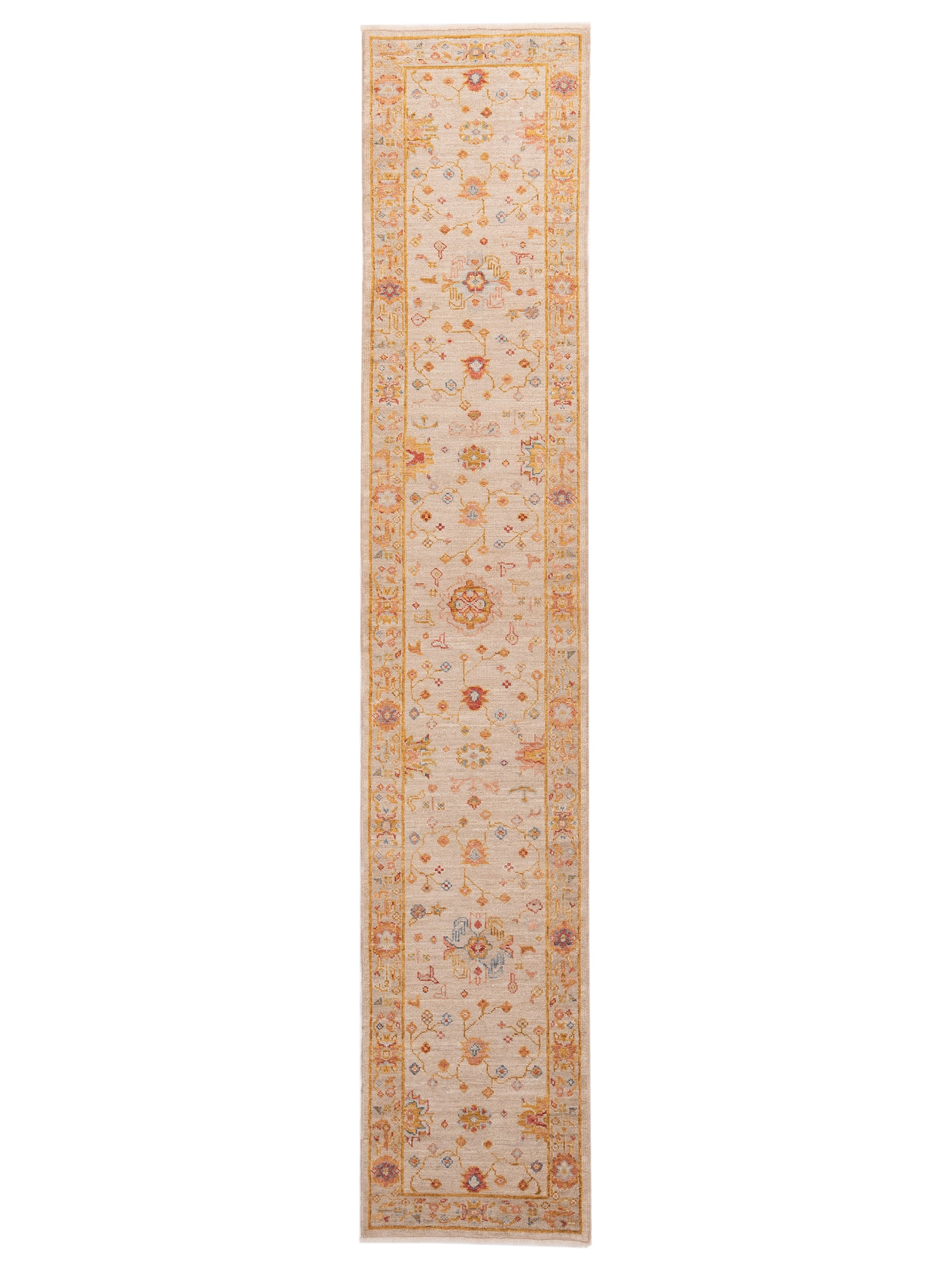 Anadol Angora Oushak  Ivory Silver Traditional
