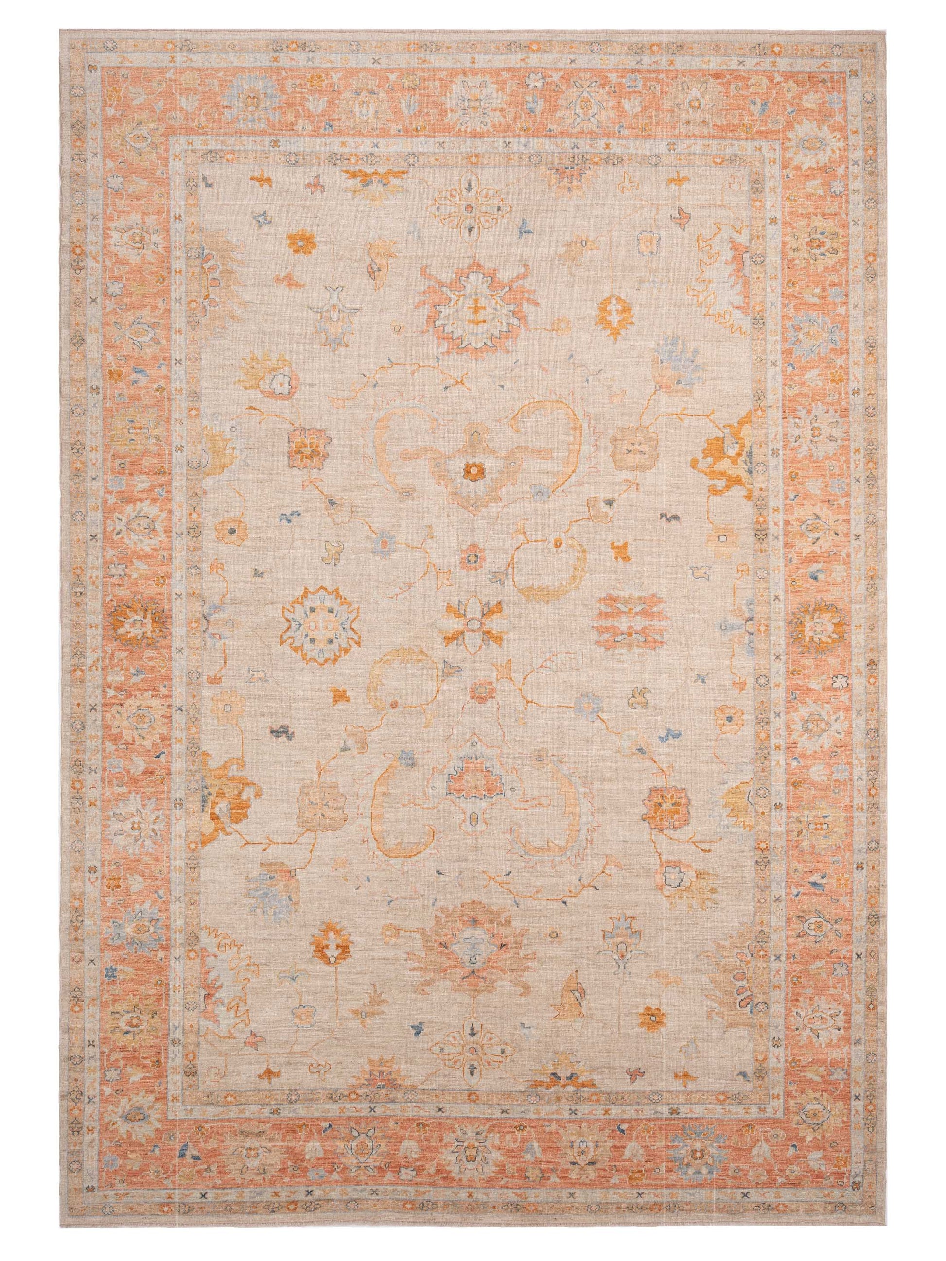 Anadol Angora Oushak  Beige Rust Traditional