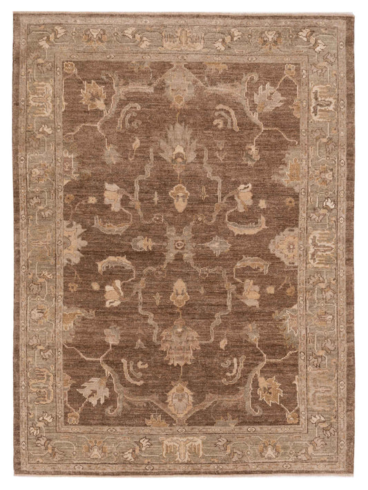 Anadol Angora Oushak  Brown Green Traditional