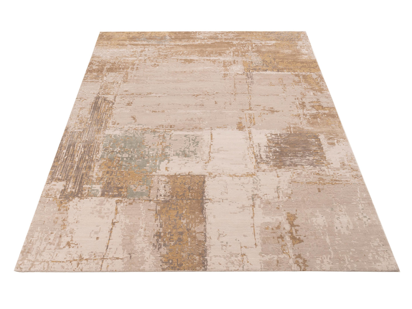 Tibetino 154832 Beige Gold 9x12 Hand Knotted Rug