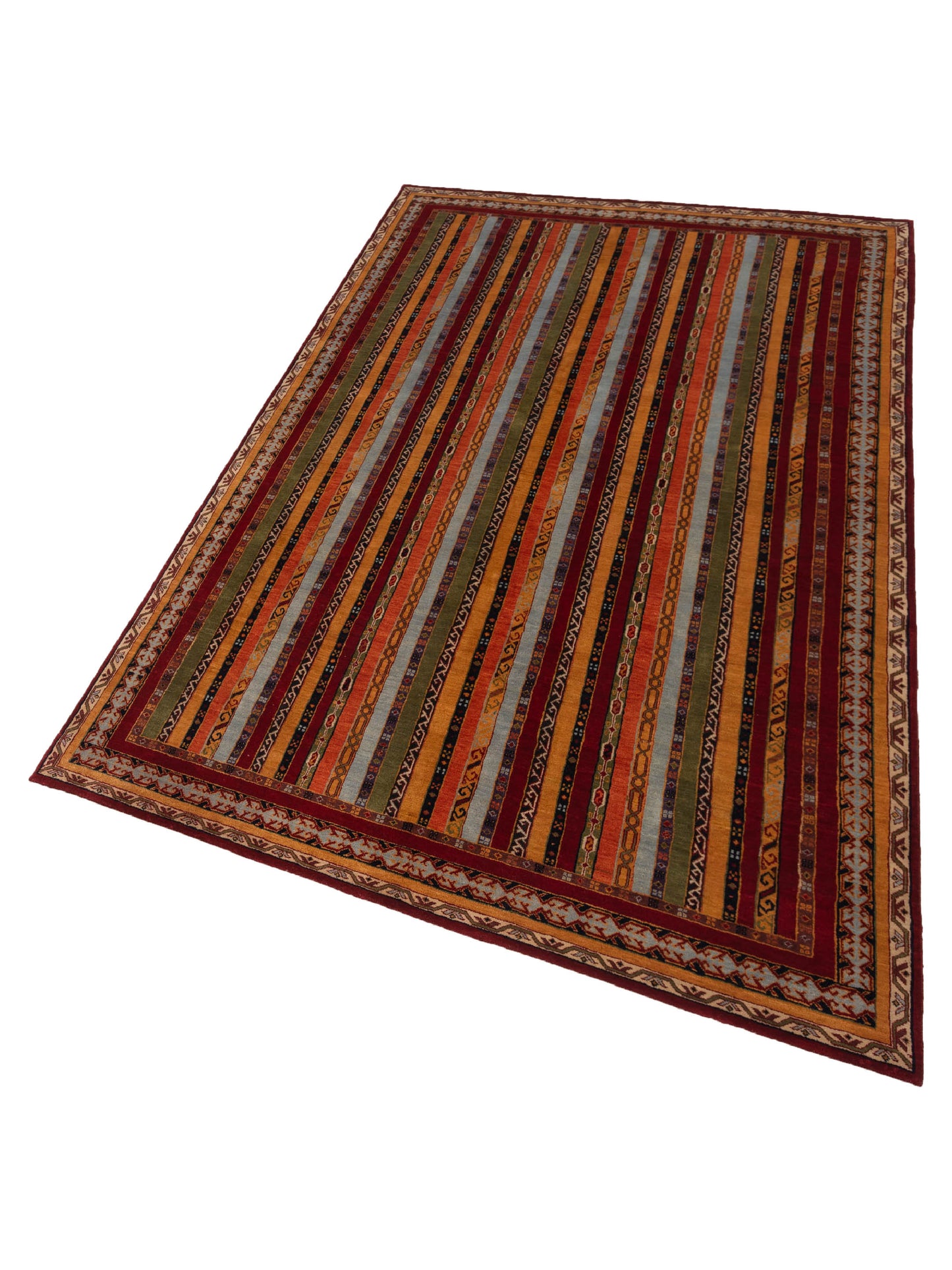 Shawl 115853 Multi 6.3x9.10 Hand Knotted Rug