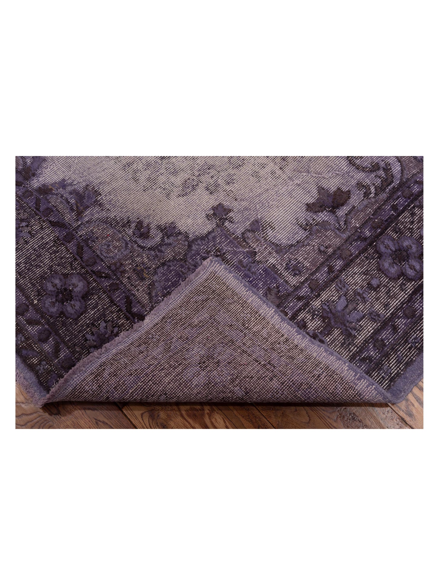 Vintage 121968 Purple 6.3x10 Hand Knotted Rug