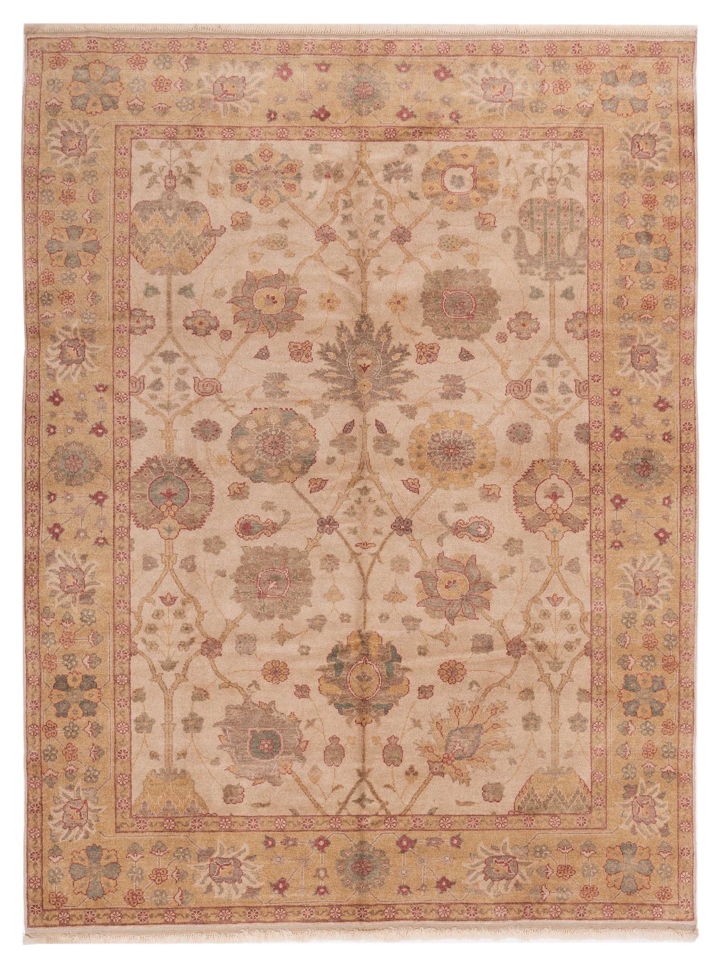 Pasha Antique Loom  Beige Gold Traditional