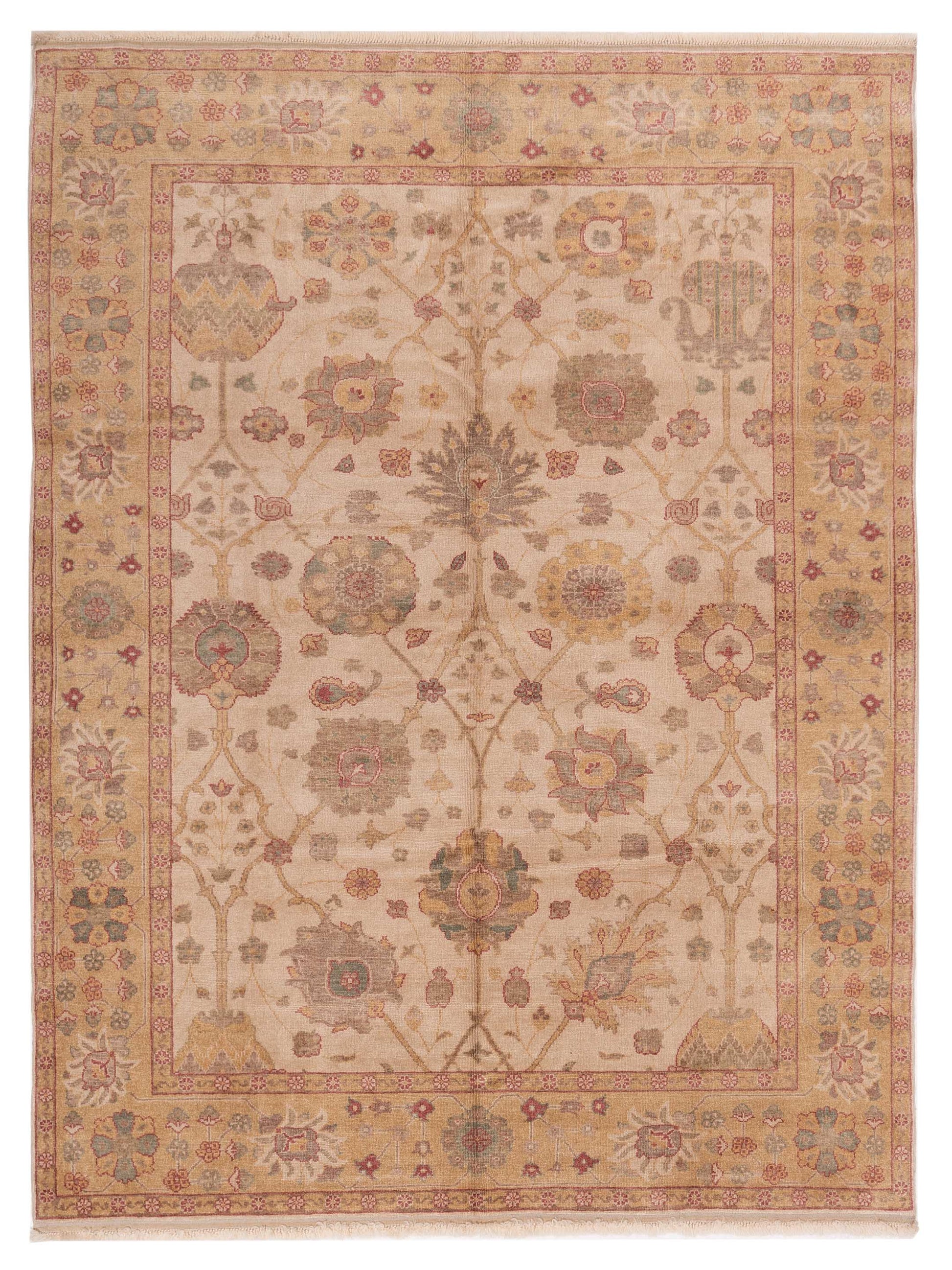 Pasha Antique Loom  Beige Gold Traditional